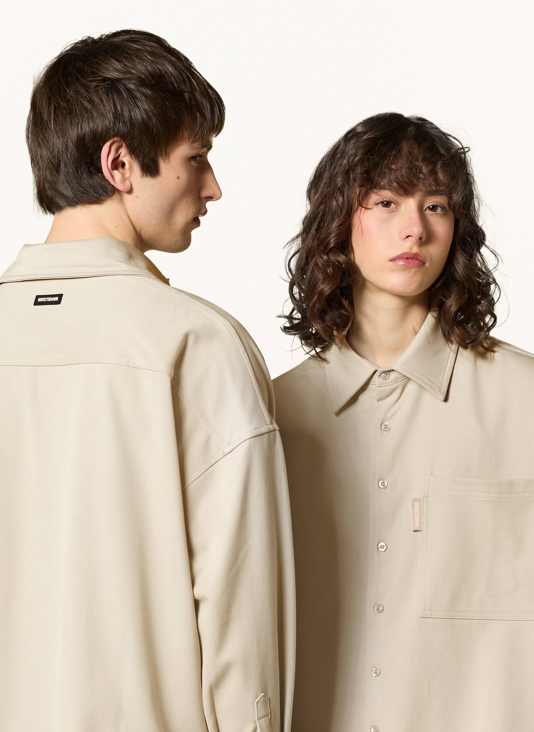 Thumbnail - Wrstbhvr Hemd Paulo Comfort Fit beige