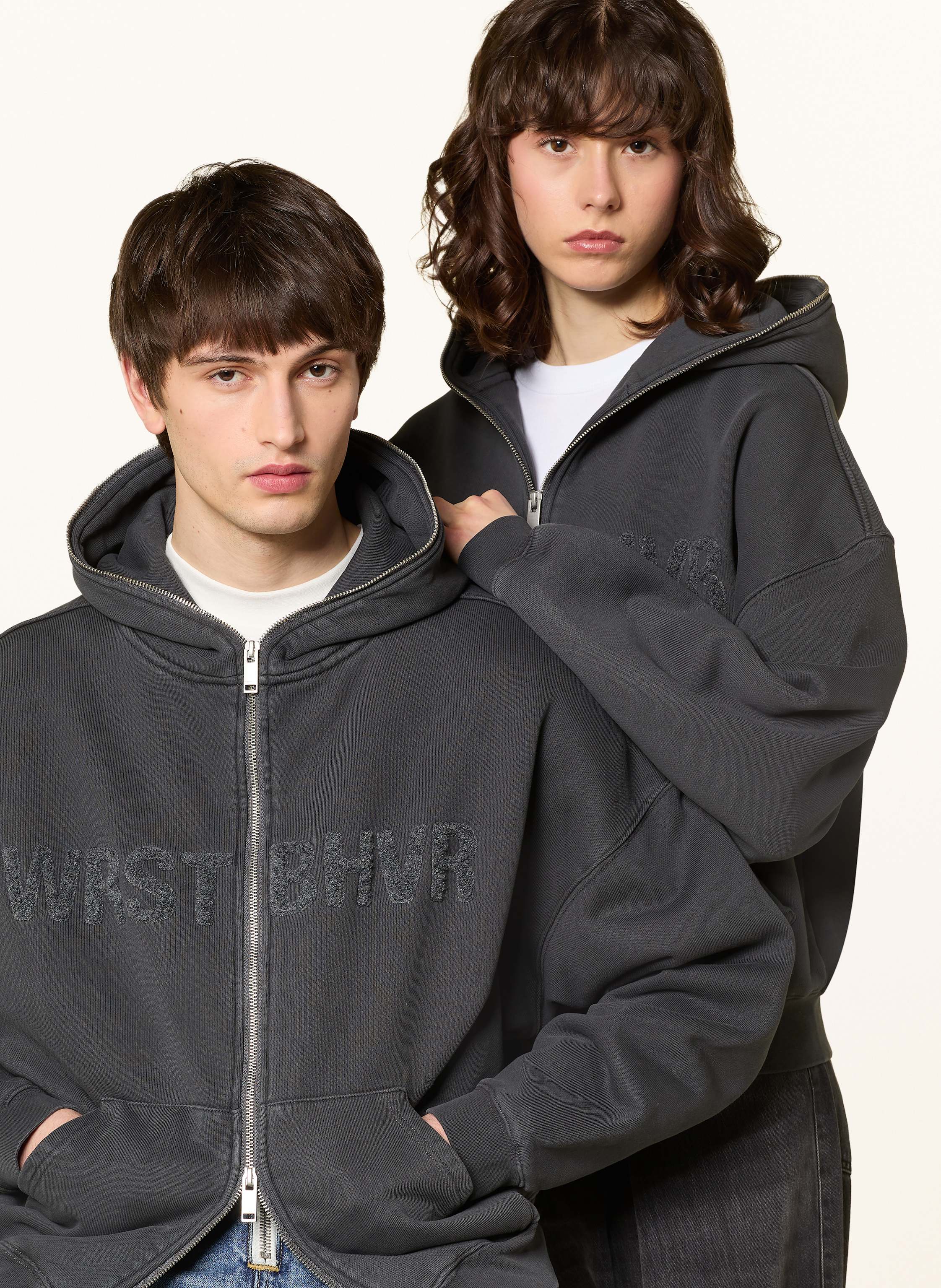 Thumbnail - Wrstbhvr Sweatjacke Trent schwarz