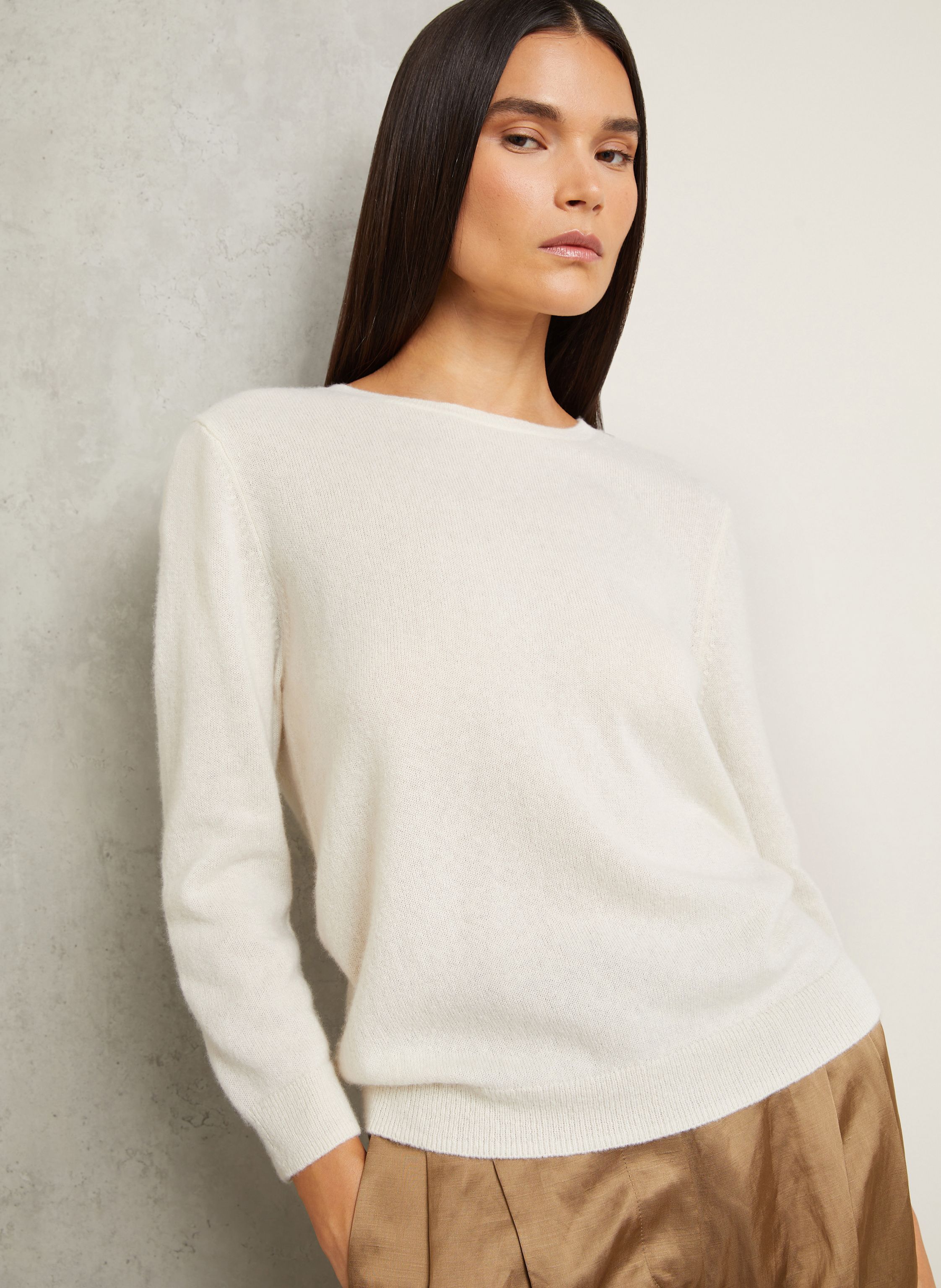 Thumbnail - Iris Von Arnim Cashmere-Pullover Rahel Summer weiss