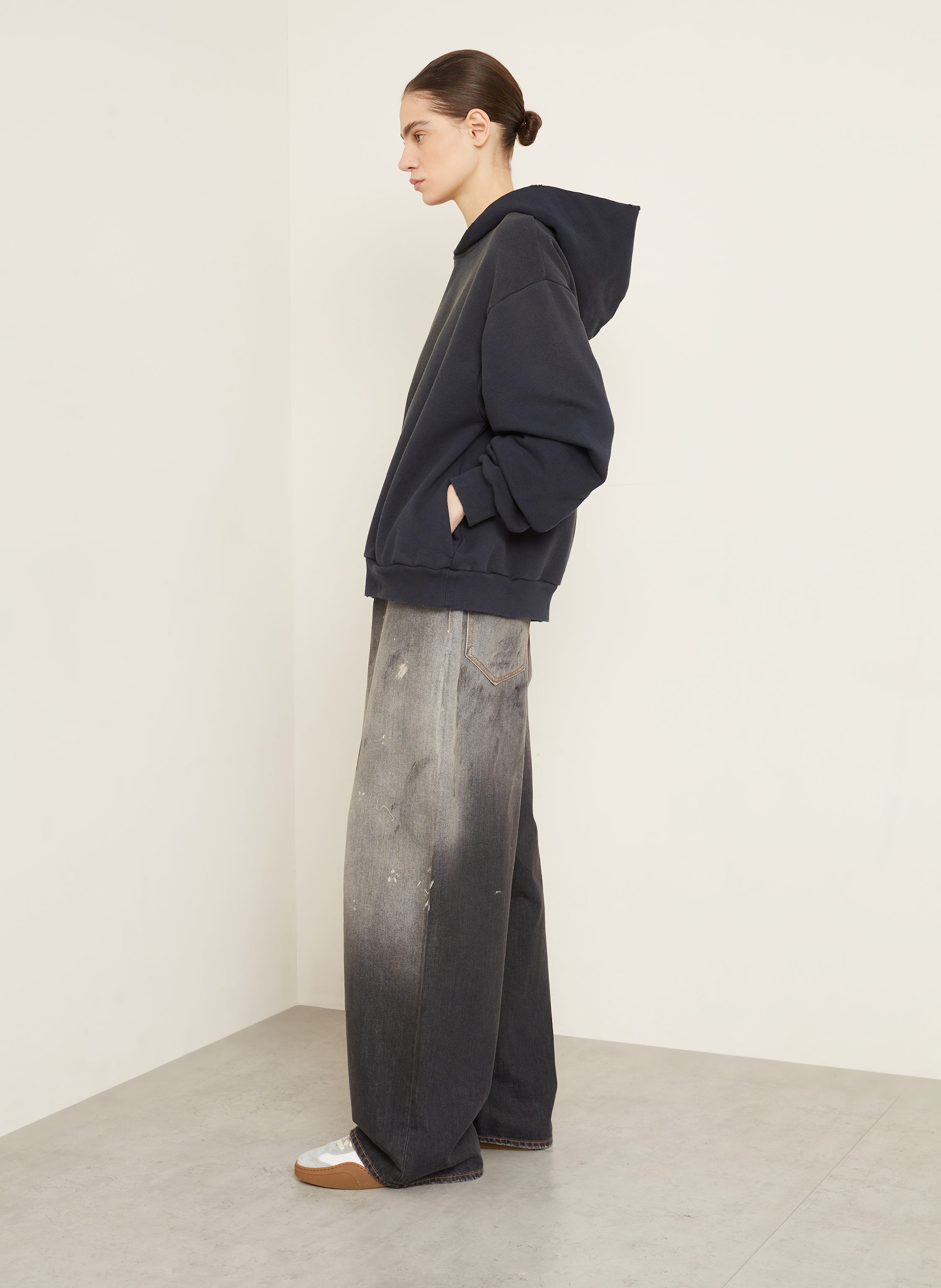 Thumbnail - Acne Studios Oversized-Hoodie schwarz
