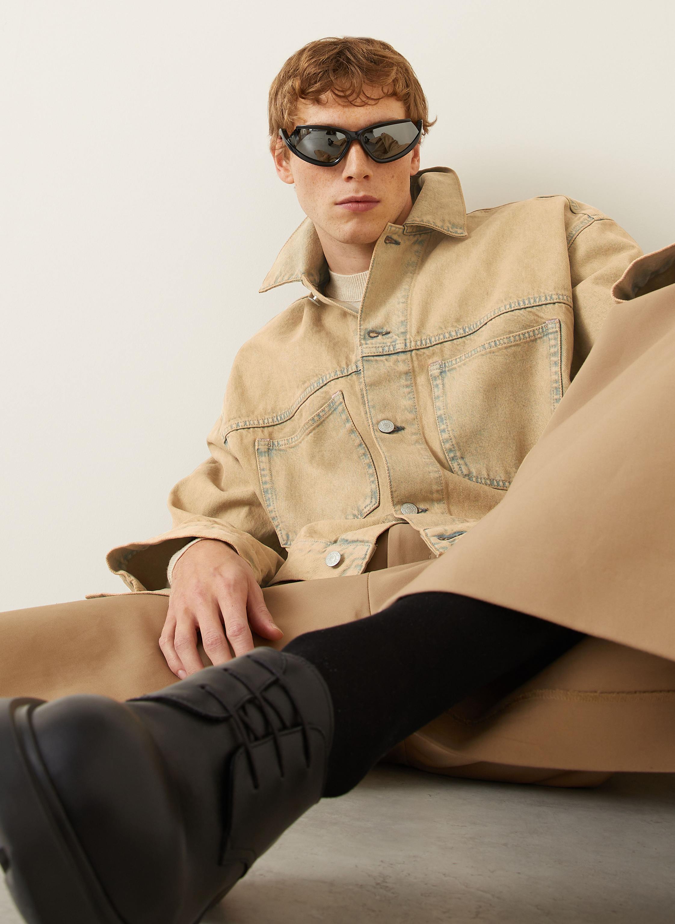 Thumbnail - Acne Studios Jeansjacke beige