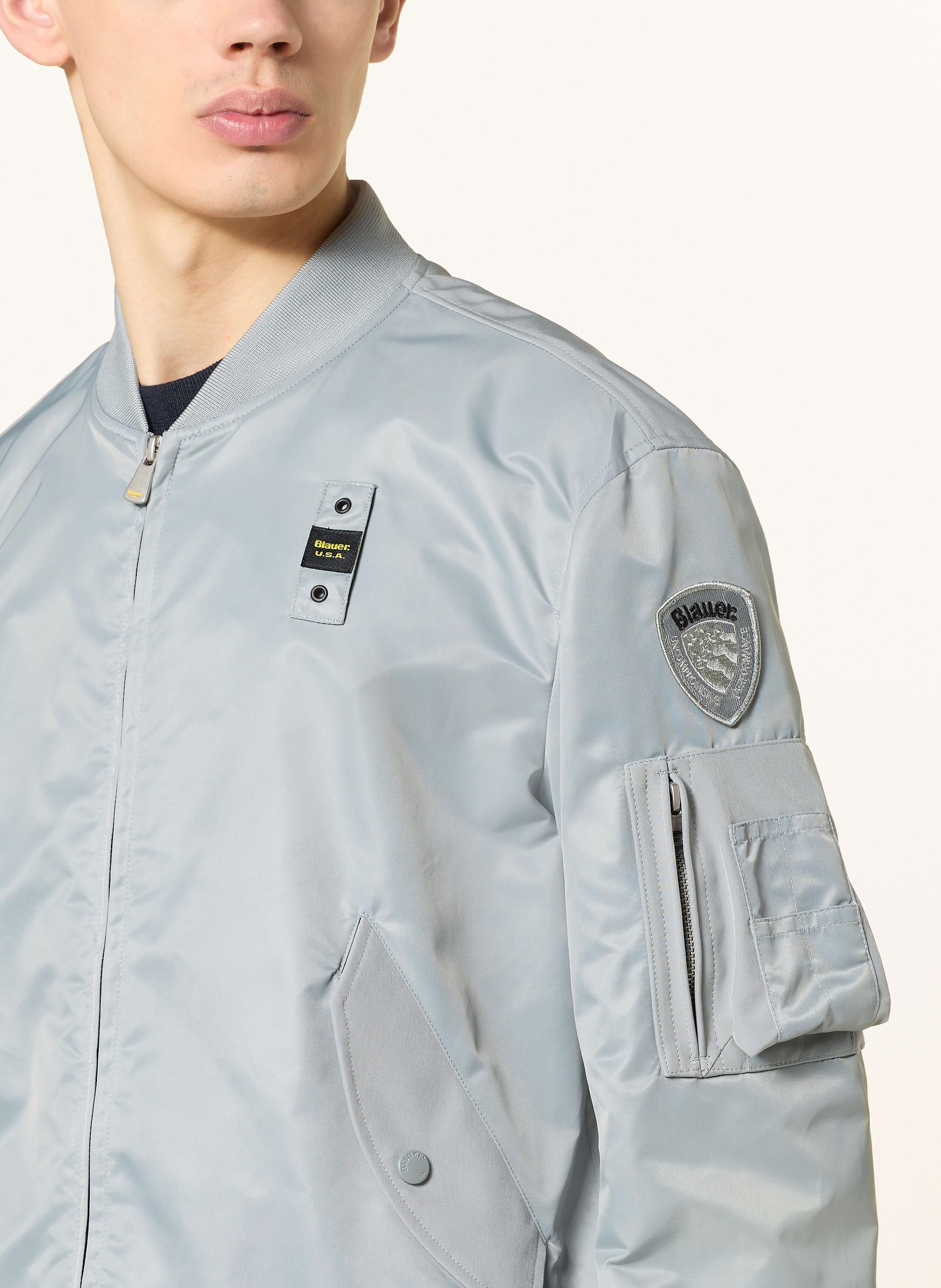 Thumbnail - Blauer Blouson Rocky grau