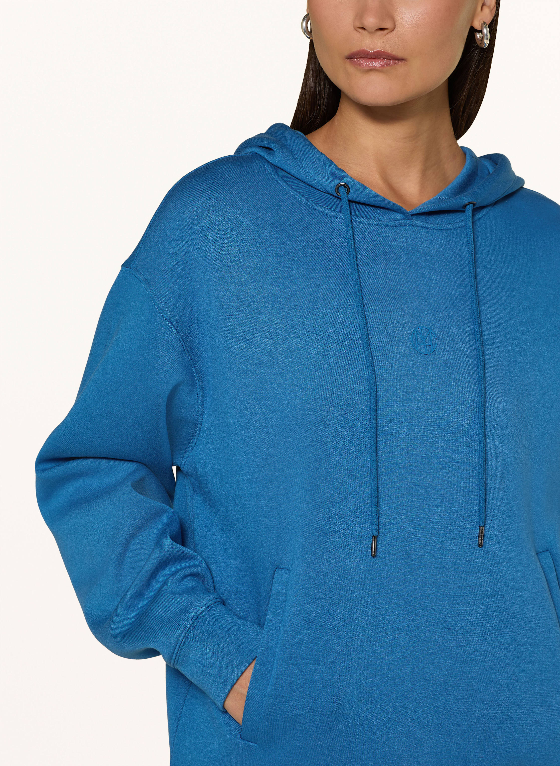 Thumbnail - Msch Copenhagen Hoodie Mschima blau