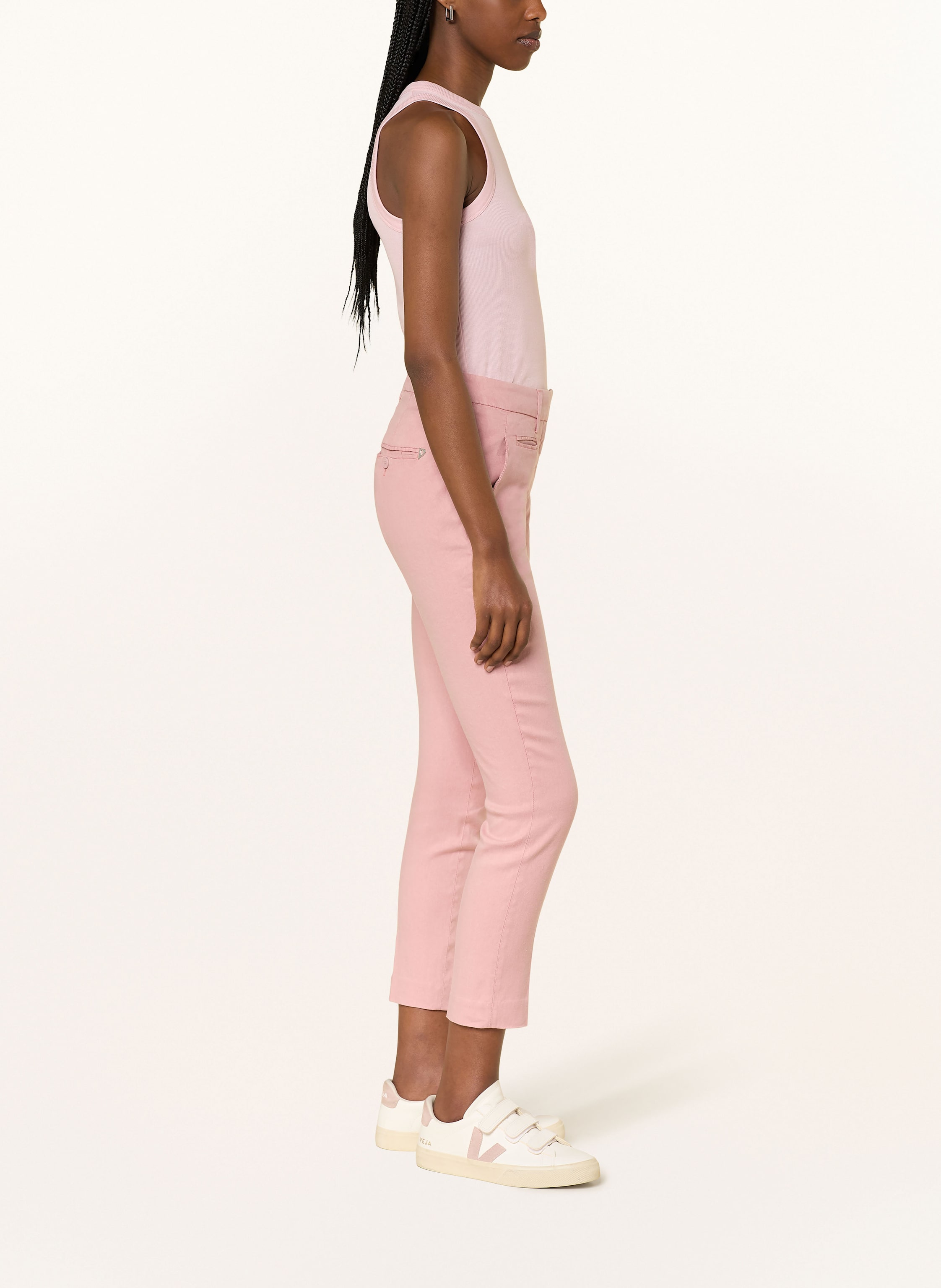 Thumbnail - Dondup Hose Mit Leinen rosa