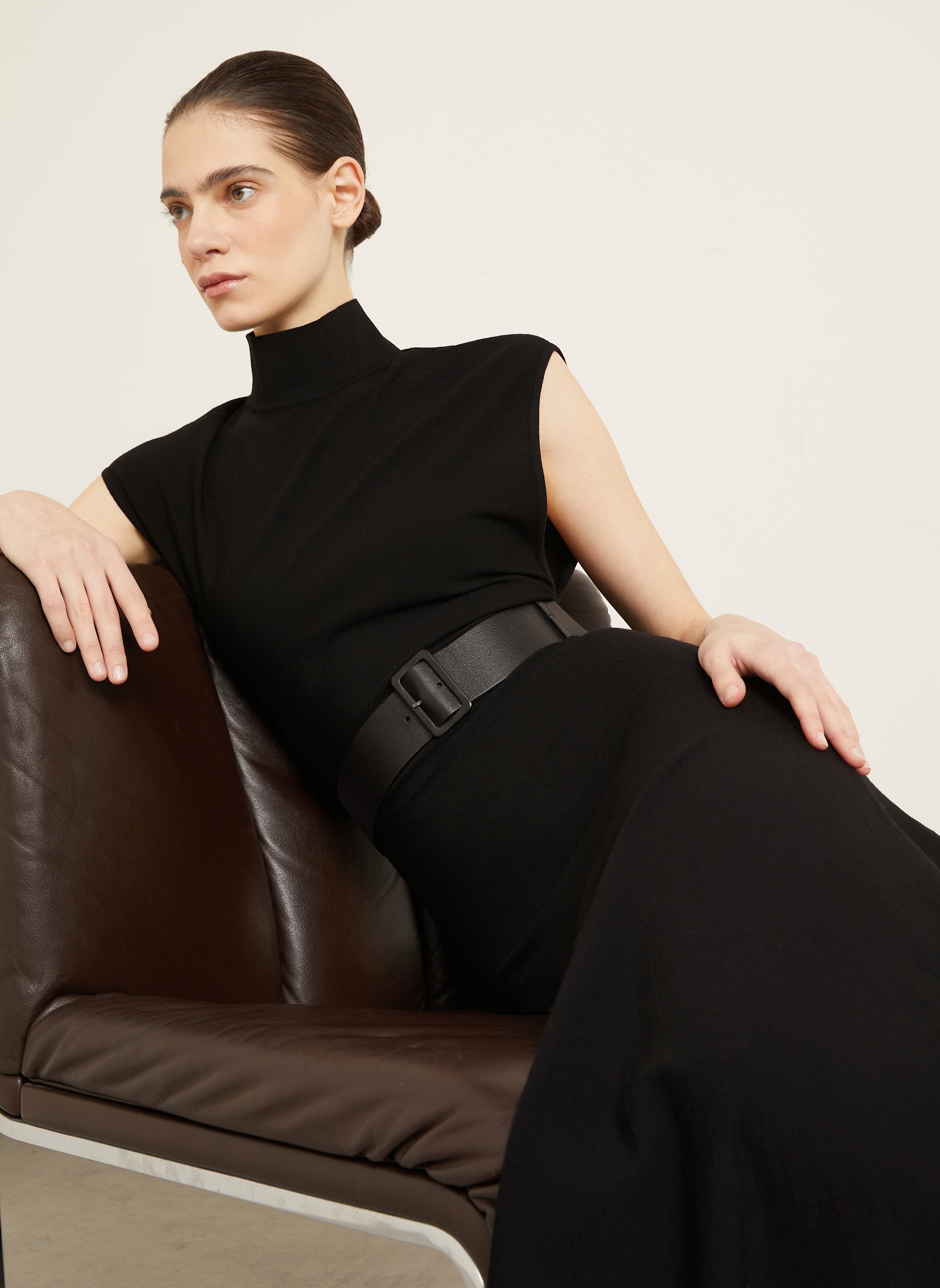 Thumbnail - Alaïa Strickkleid schwarz