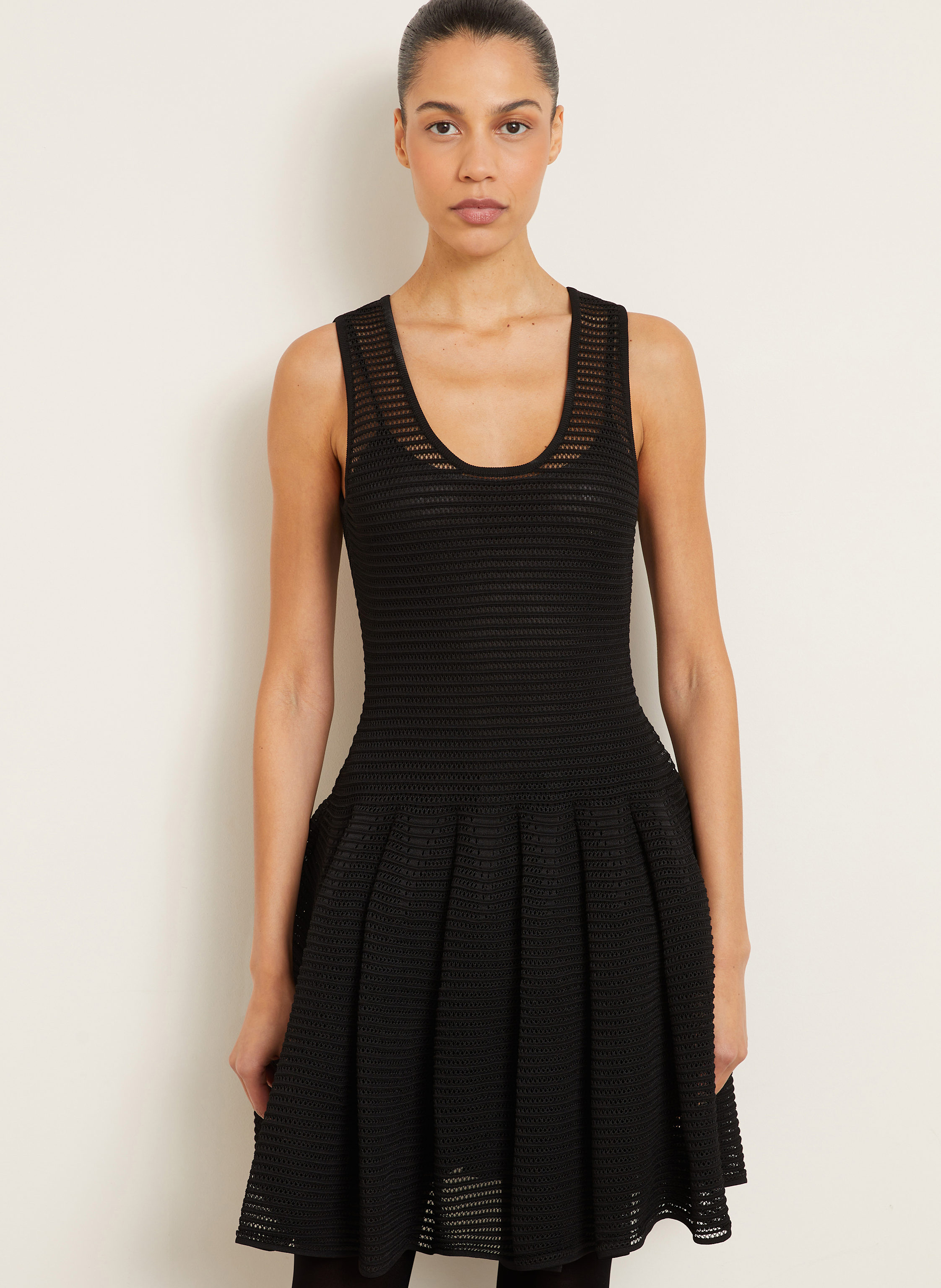 Thumbnail - Alaïa Häkelkleid schwarz