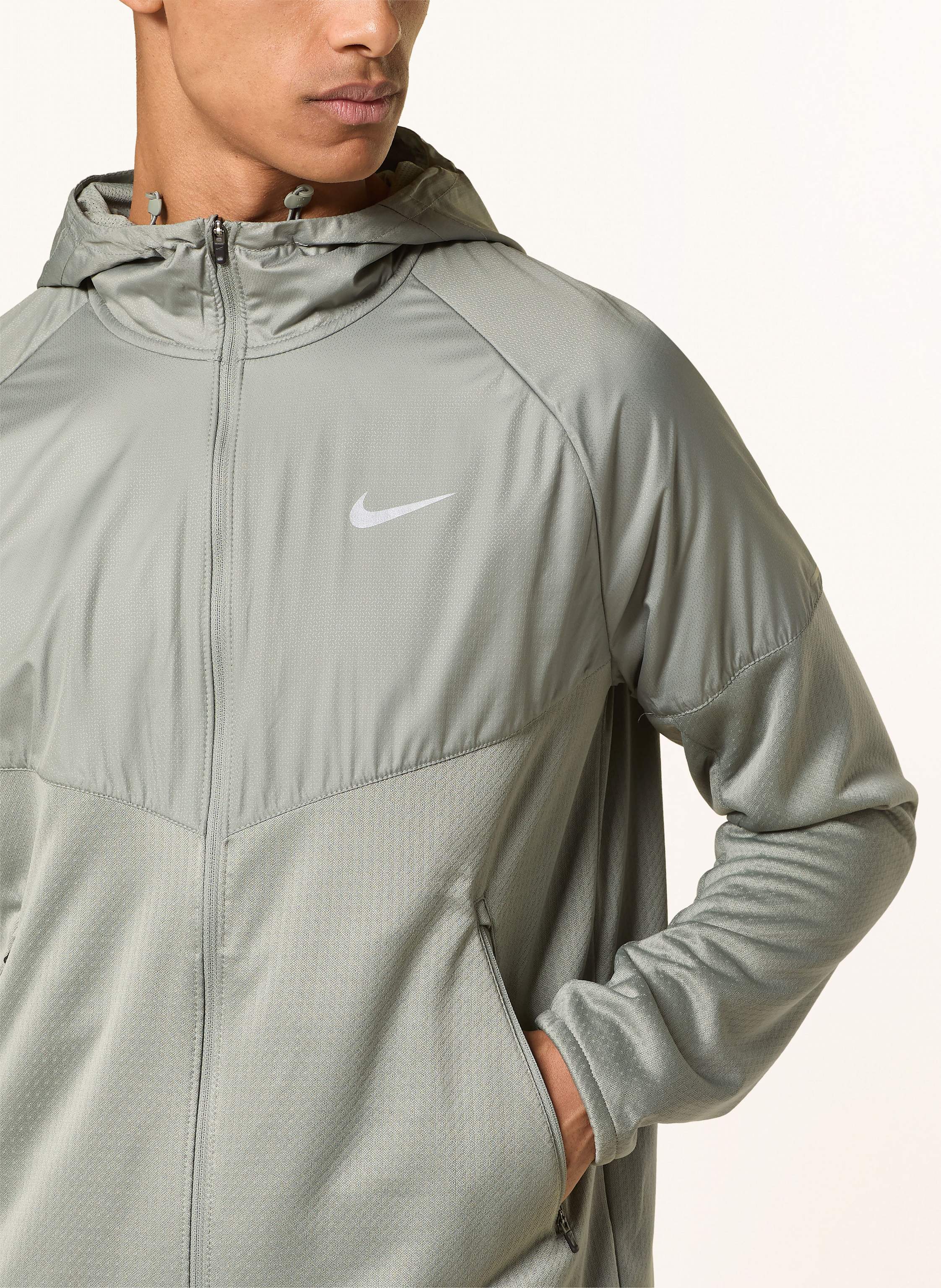Thumbnail - Nike Laufjacke Miler grau