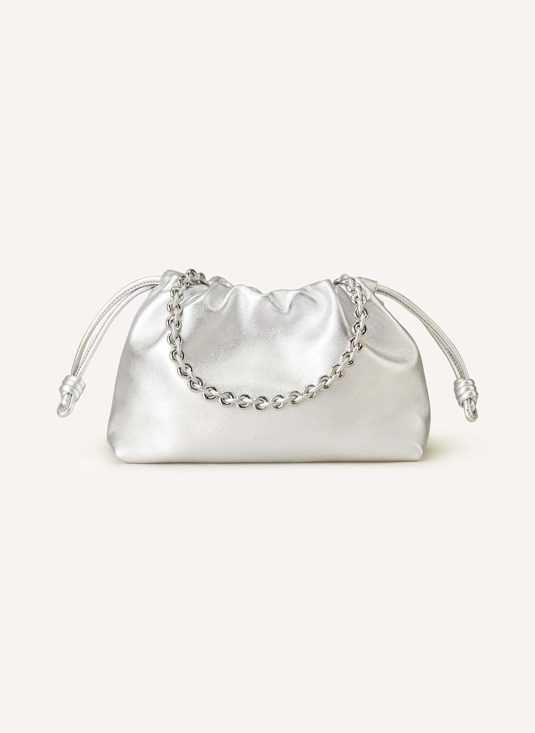 Loewe Loewe Schultertasche Flamenco silber in SILBER