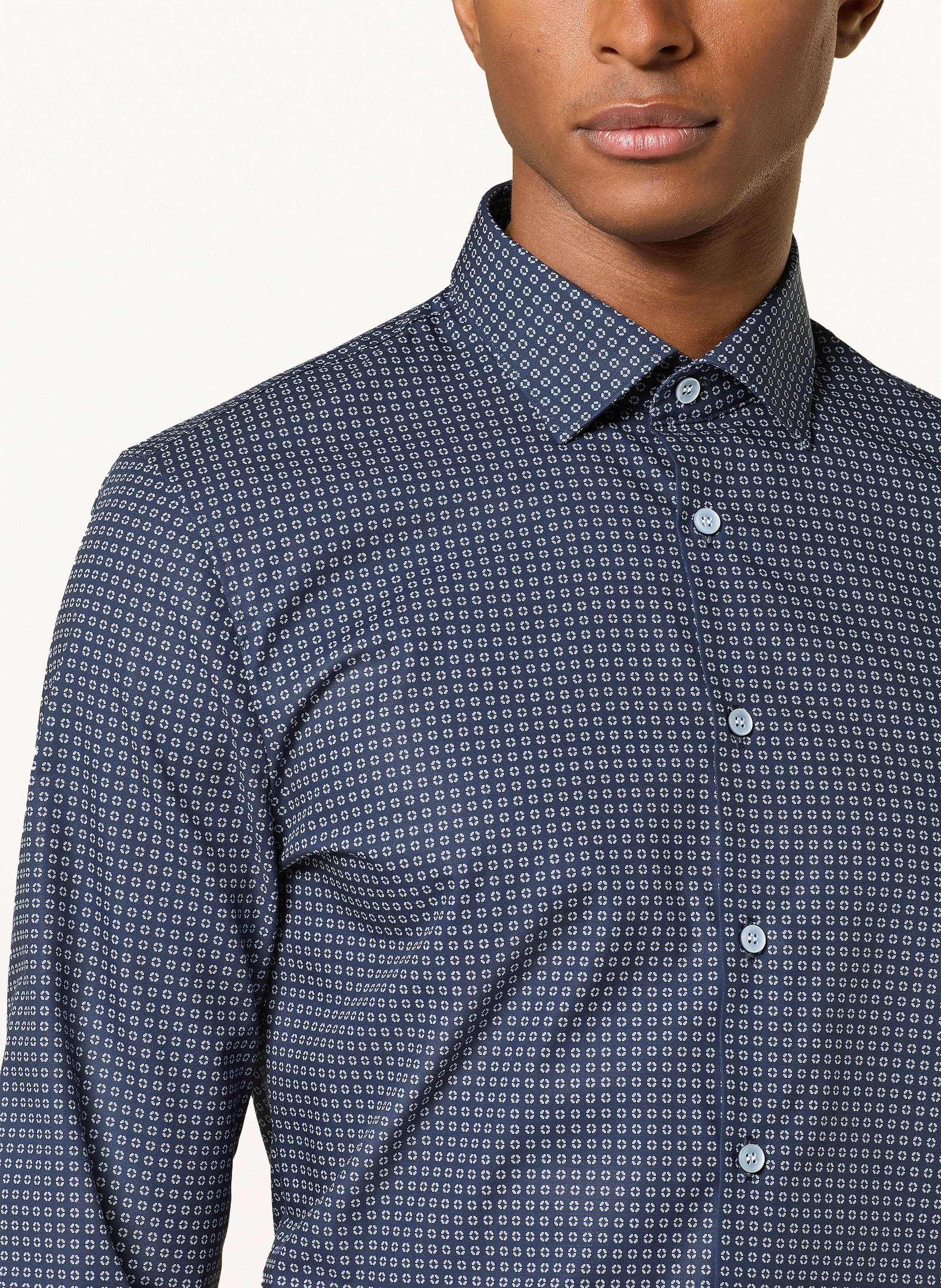 Thumbnail - Olymp Hemd No. Six Super Slim Mit Extralangem Arm blau