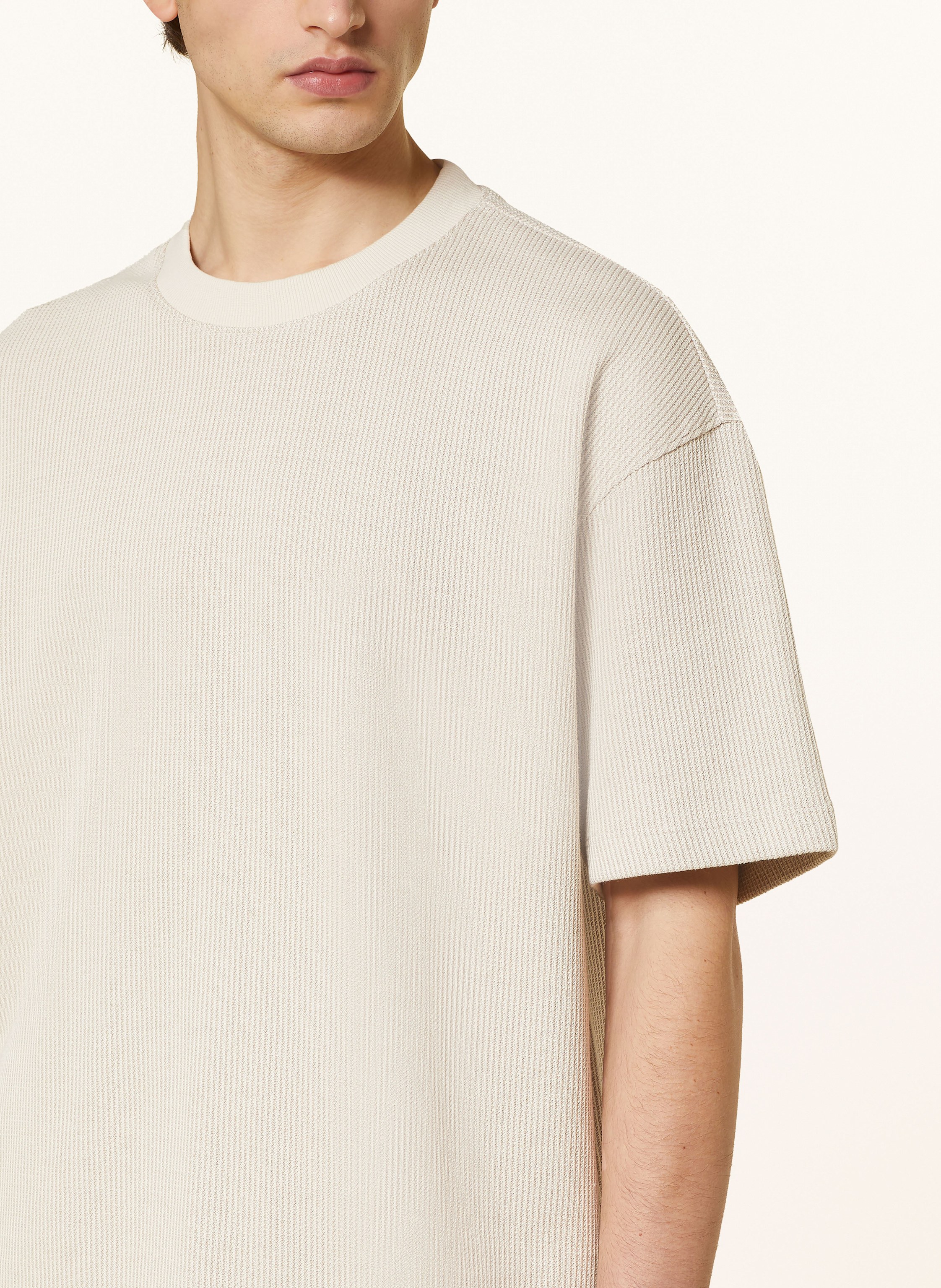 Thumbnail - Hugo T-Shirt Nuwaffle beige