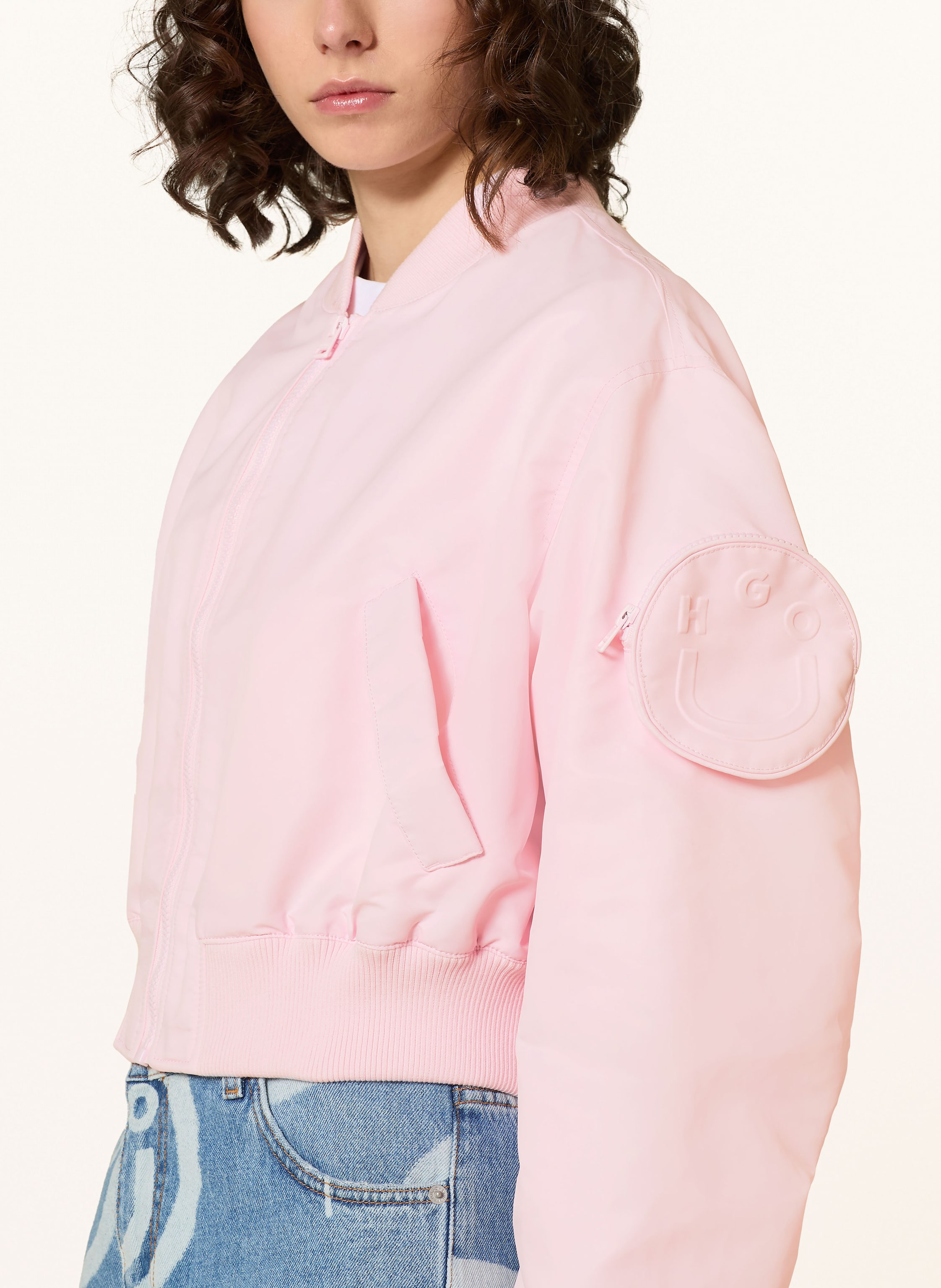 Thumbnail - Hugo Blue Blouson Foraia rosa