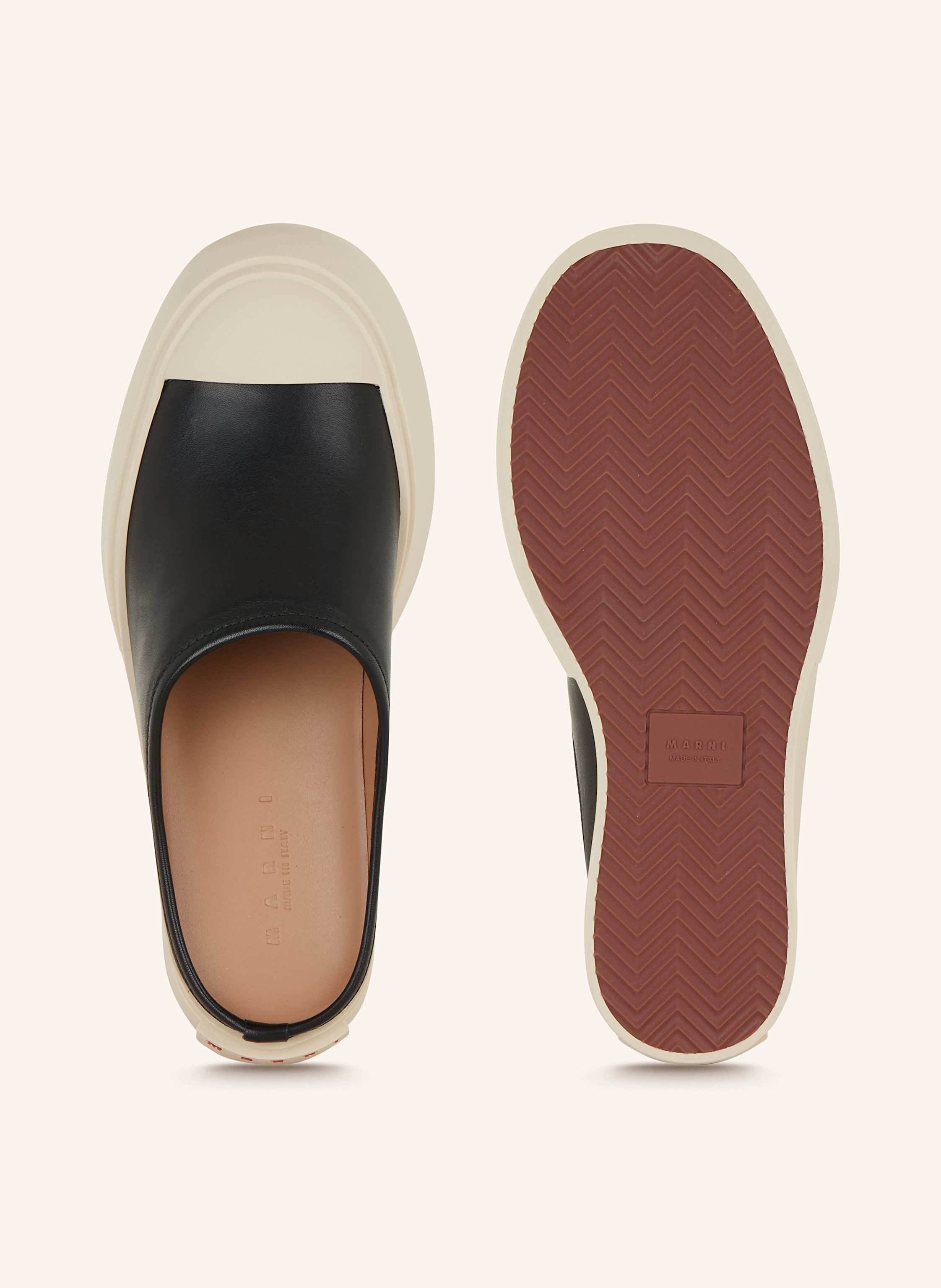 Thumbnail - Marni Plateau-Pantoletten schwarz