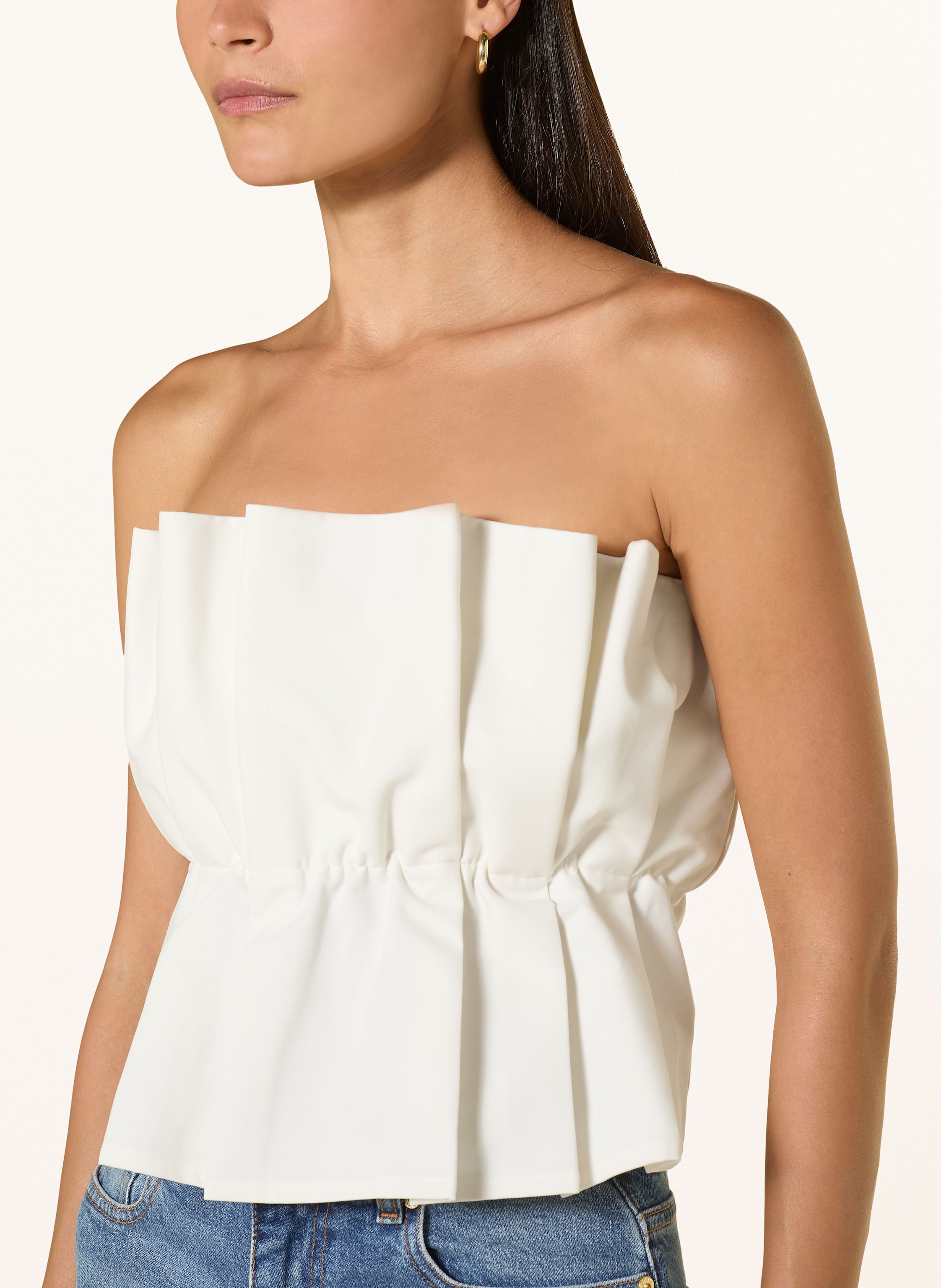 Thumbnail - Sosue Cropped-Top weiss