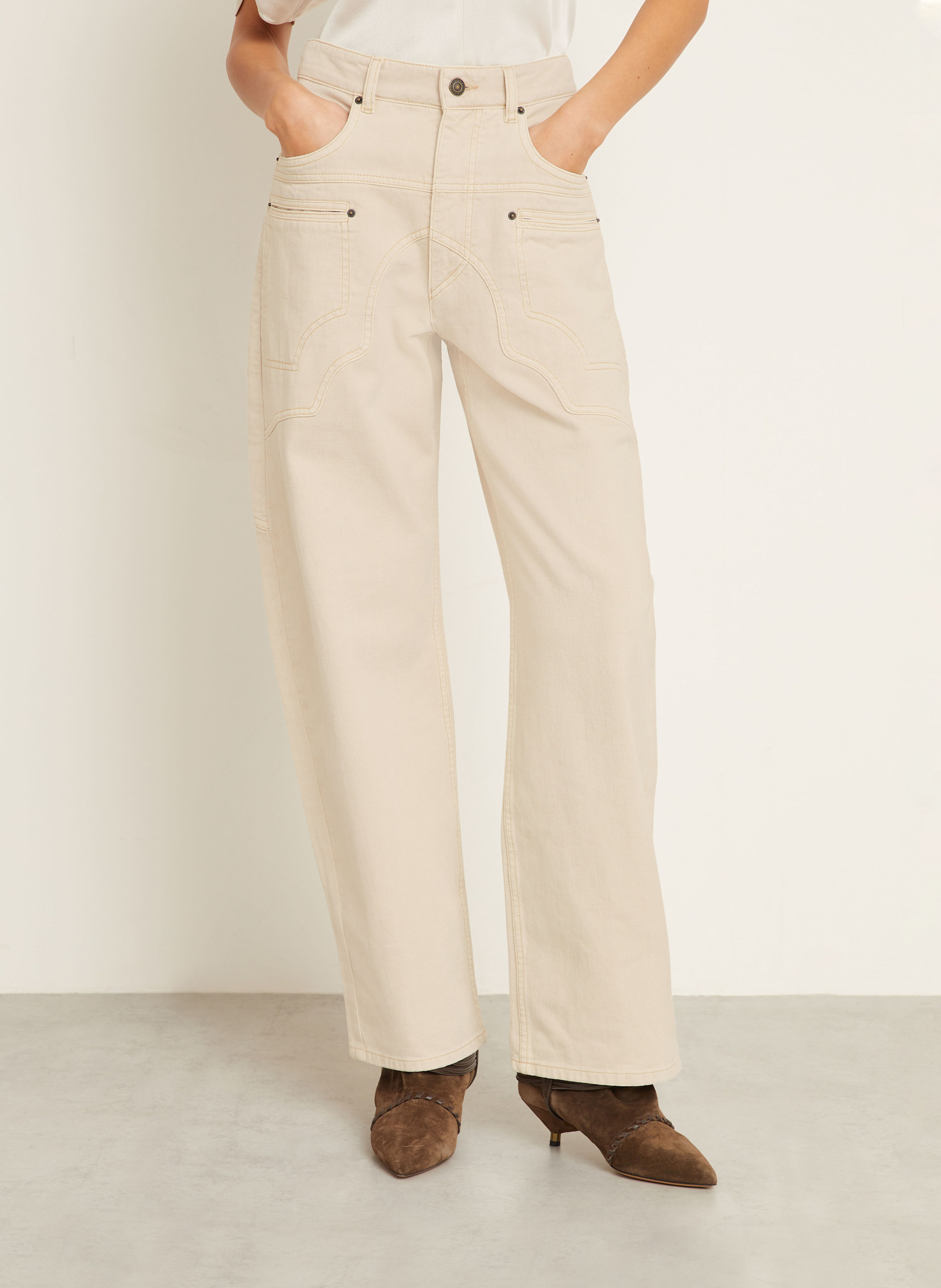 Thumbnail - Isabel Marant Jeans Beryl weiss