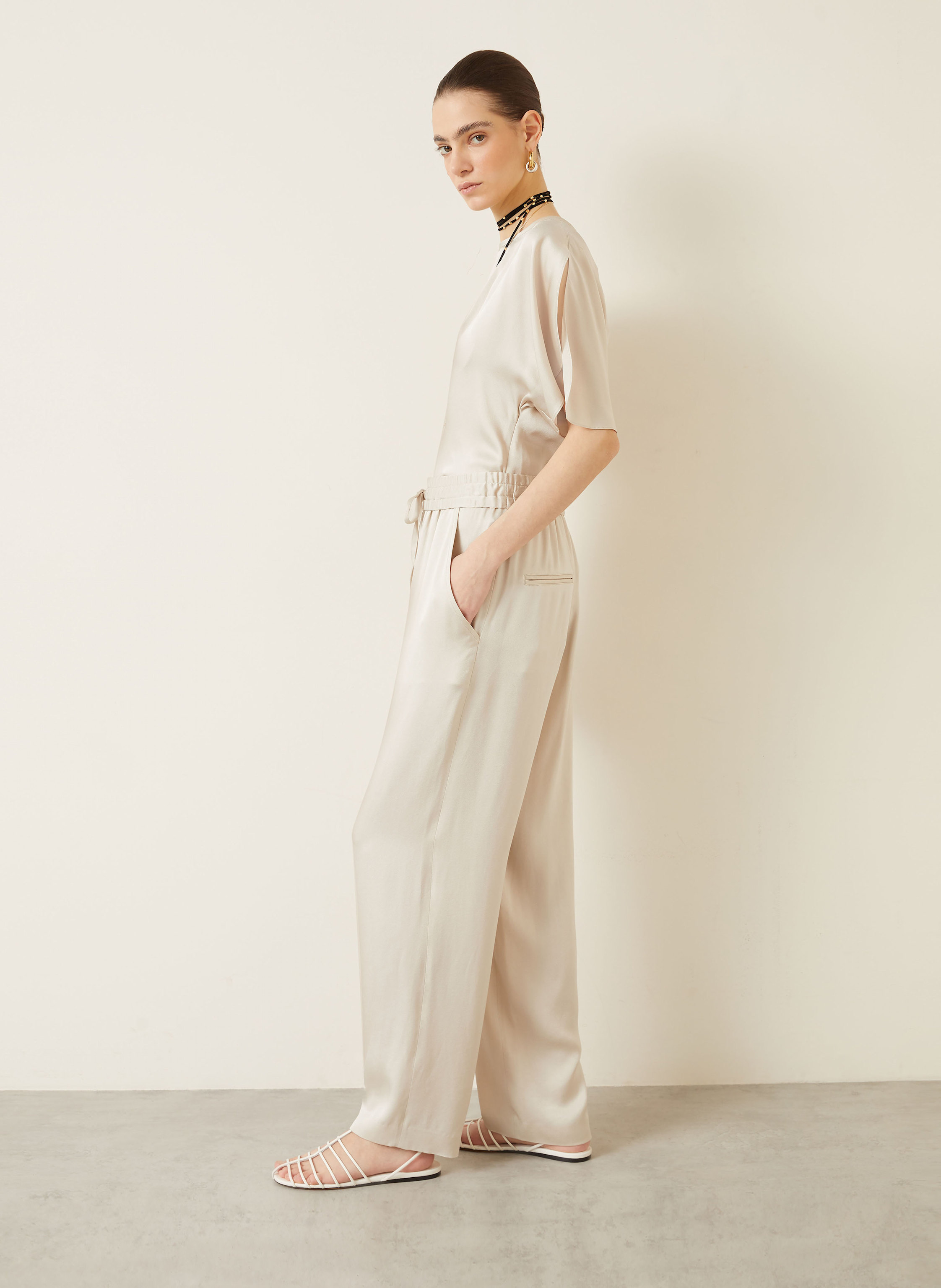 Thumbnail - Isabel Marant Satinhose Kendry weiss