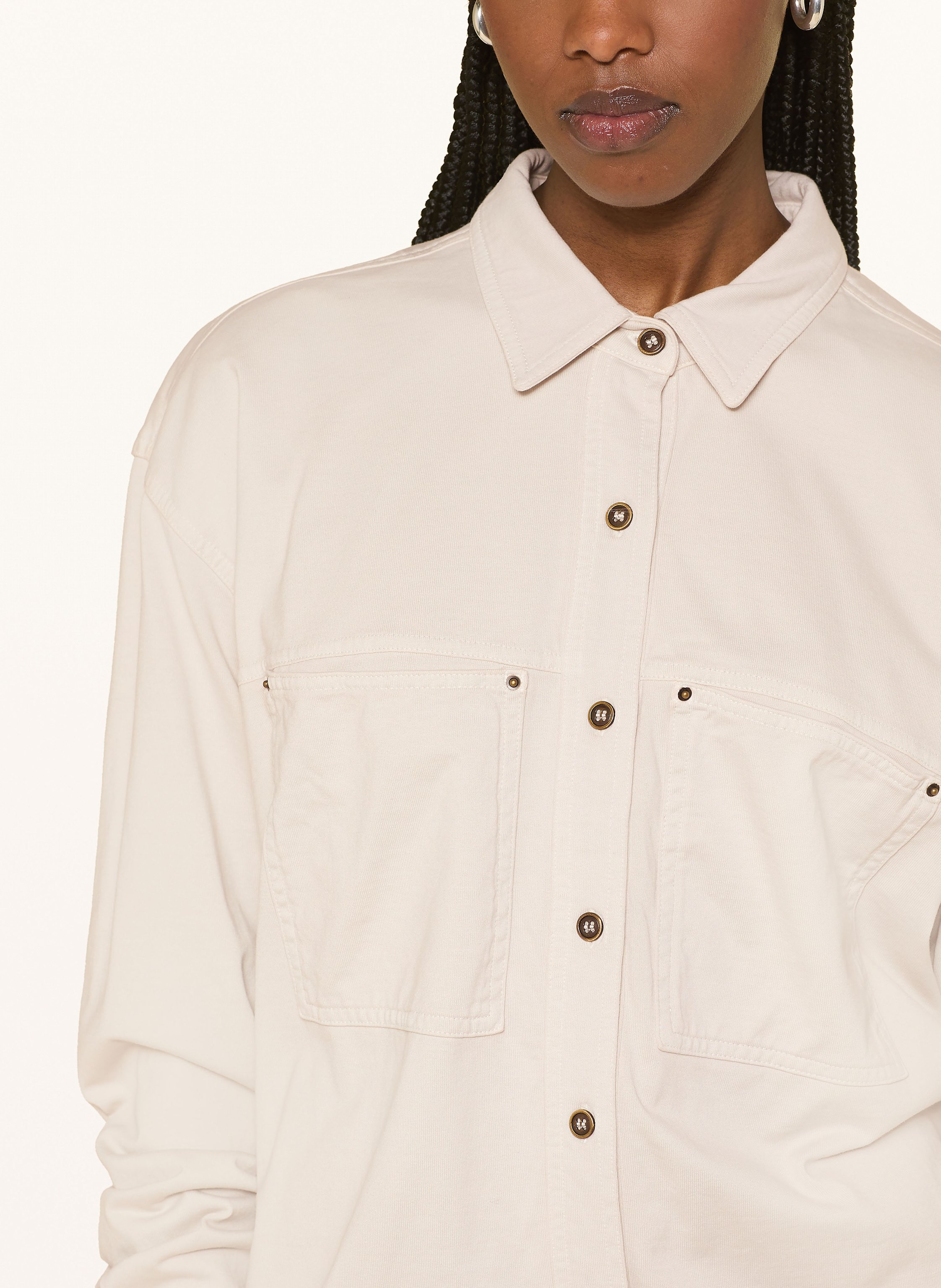 Thumbnail - Marant Étoile Hemdbluse Raquel Aus Jersey beige