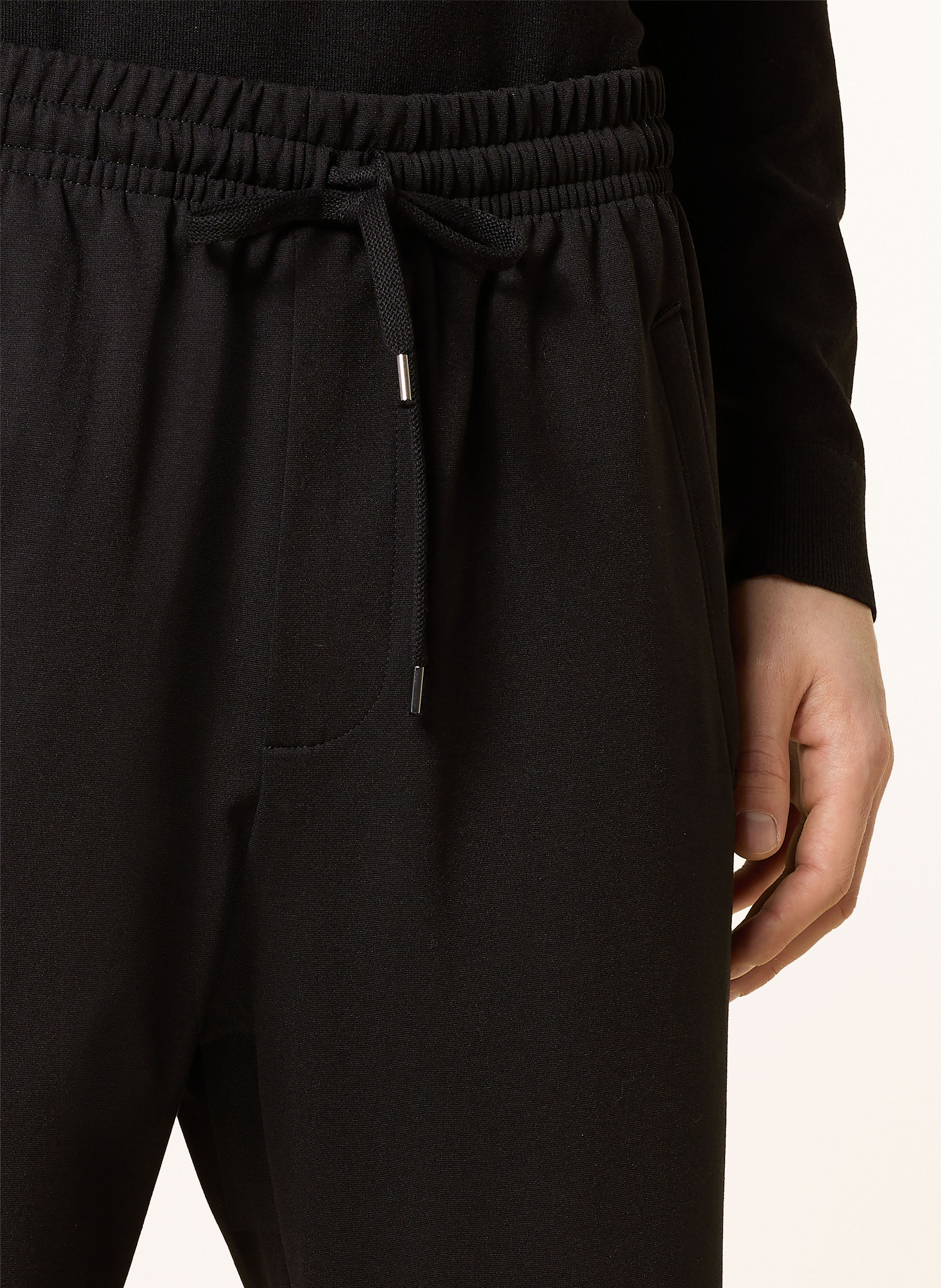 Thumbnail - Harris Wharf London Hose Im Jogging-Stil schwarz
