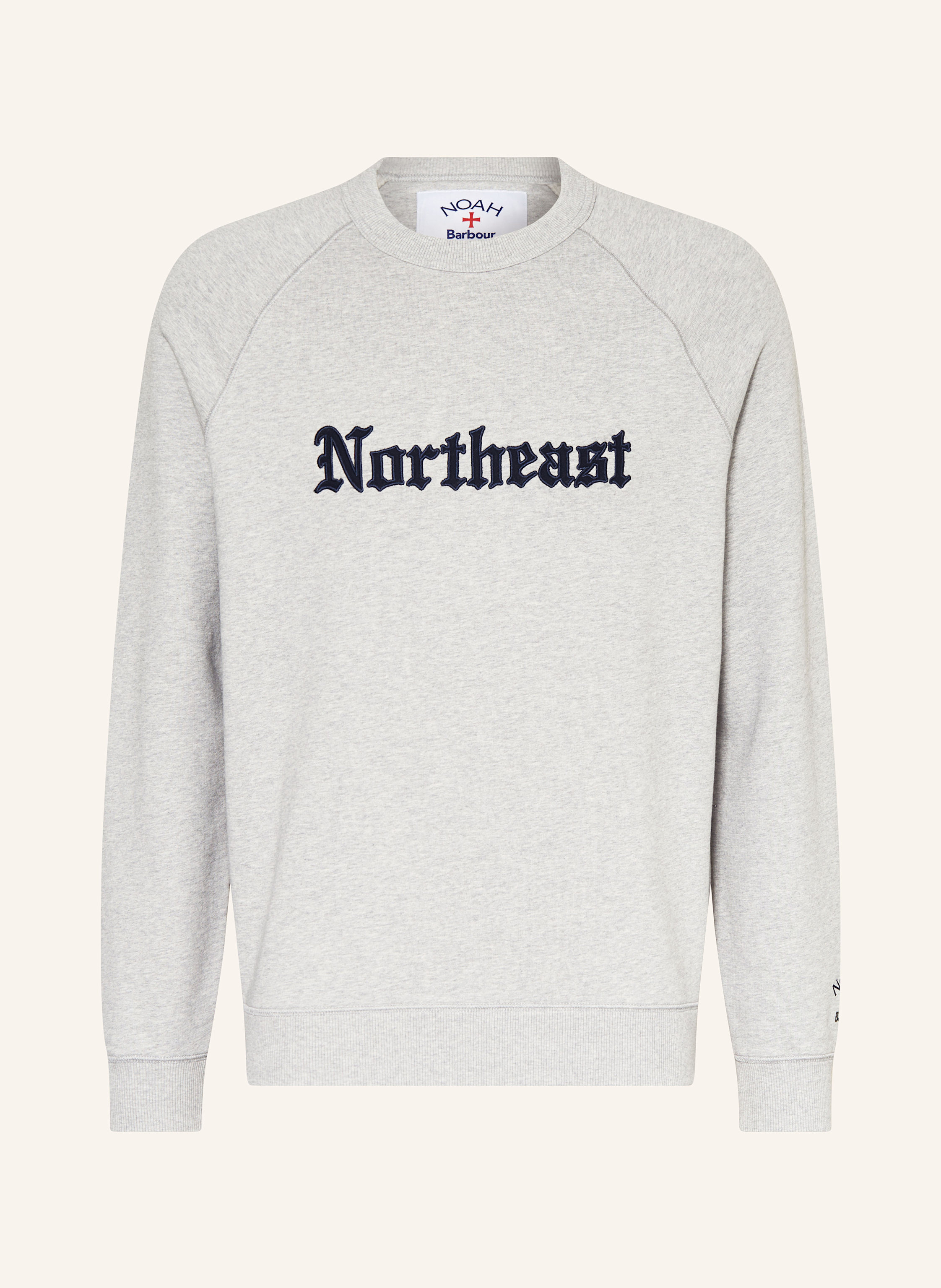 Barbour Sweatshirt NORTHEAST Barbour × NOAH in grau