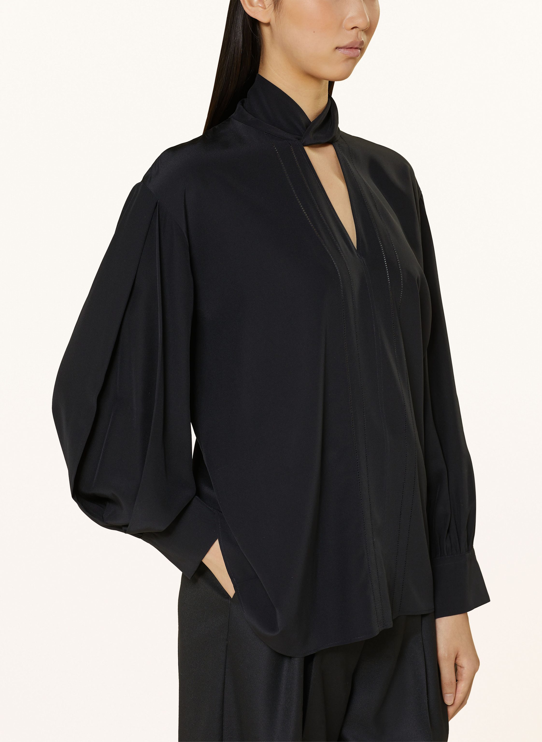 Thumbnail - Joseph Blusenshirt Rivoli Aus Seide schwarz