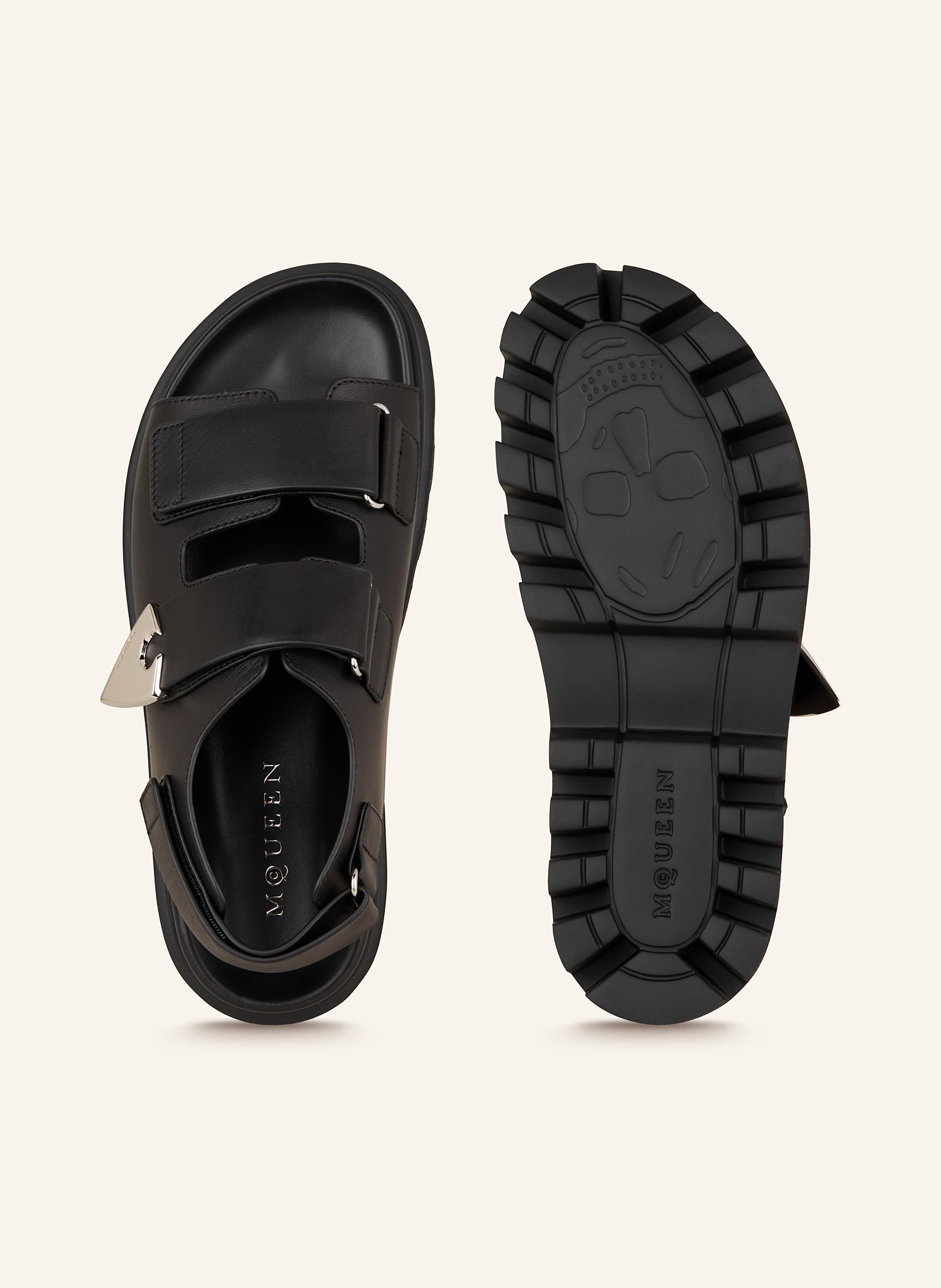 Thumbnail - Mcqueen Plateau-Sandalen schwarz