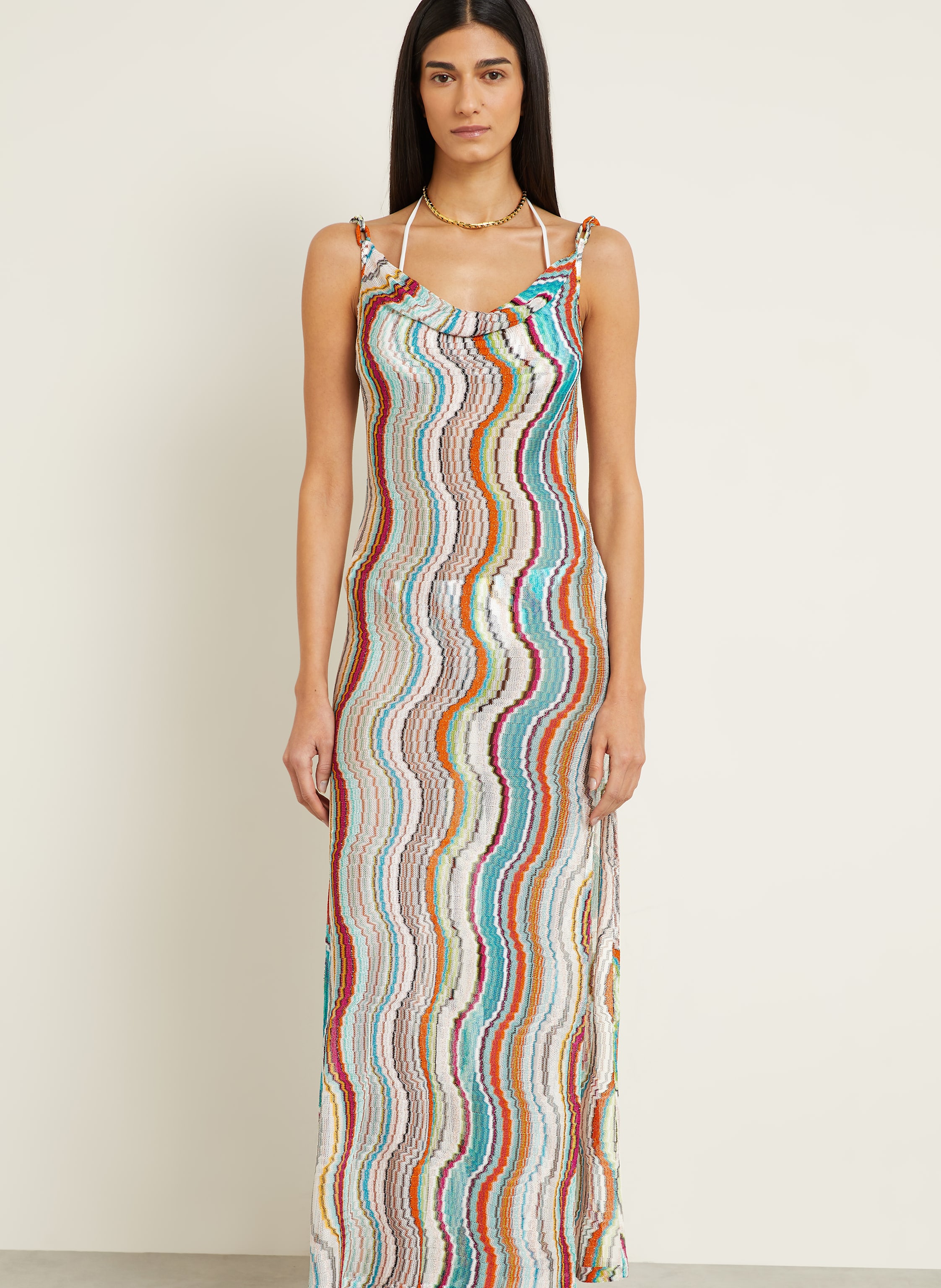 Thumbnail - Missoni Strandkleid Mit Glitzergarn braun