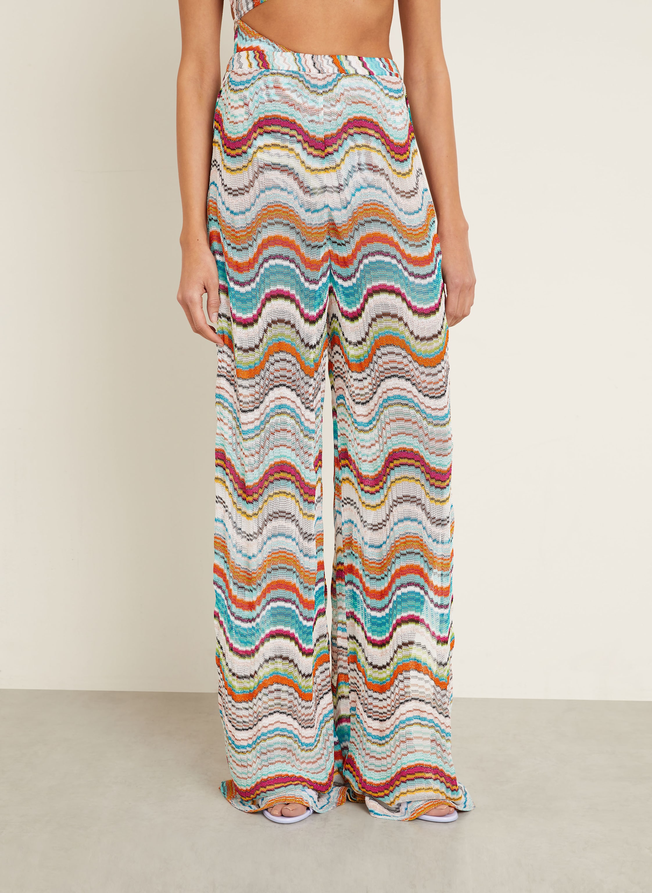 Thumbnail - Missoni Strickhose Mit Glitzergarn braun