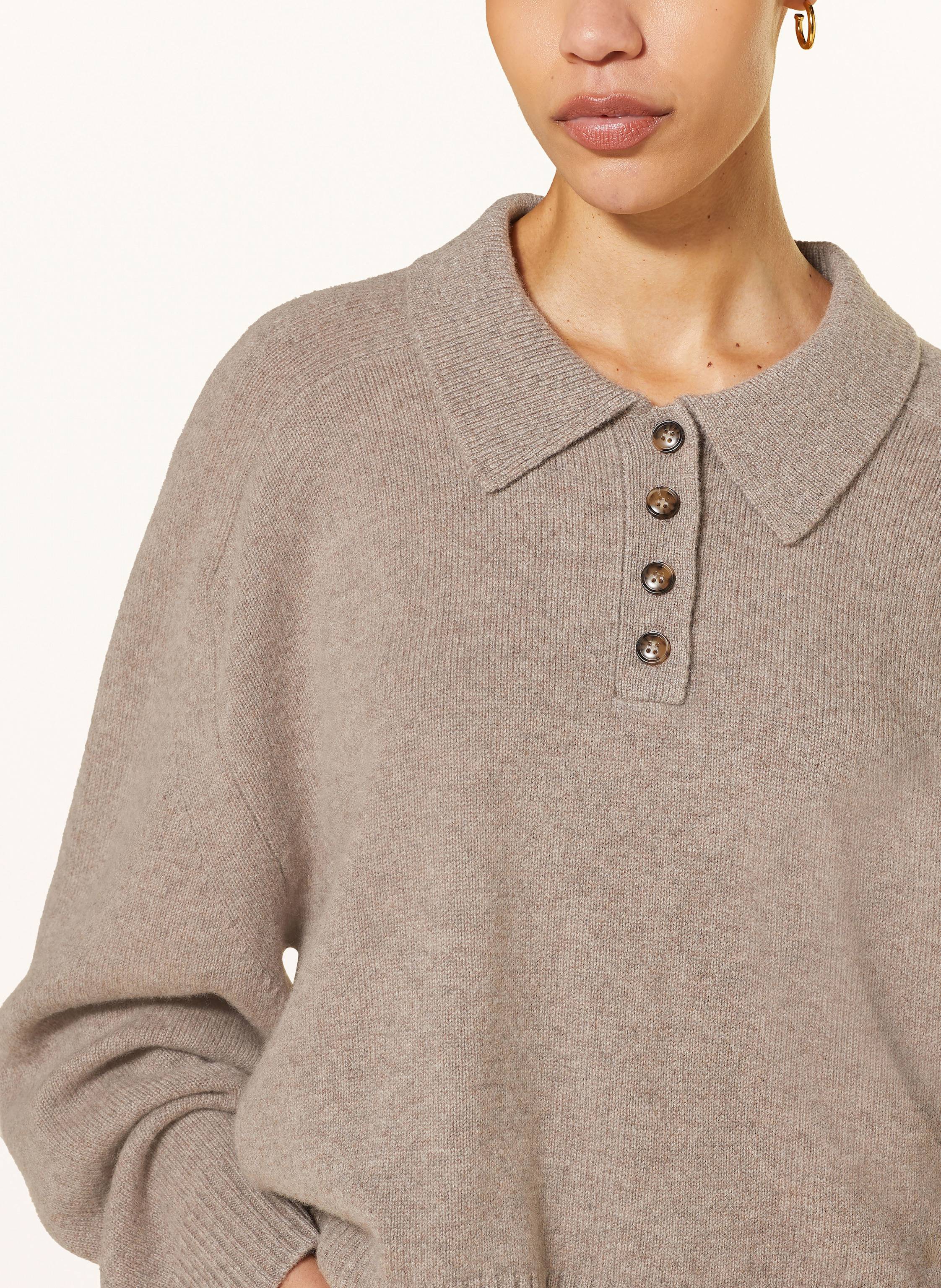 Thumbnail - Loulou De Saison Cashmere-Pullover Homere beige