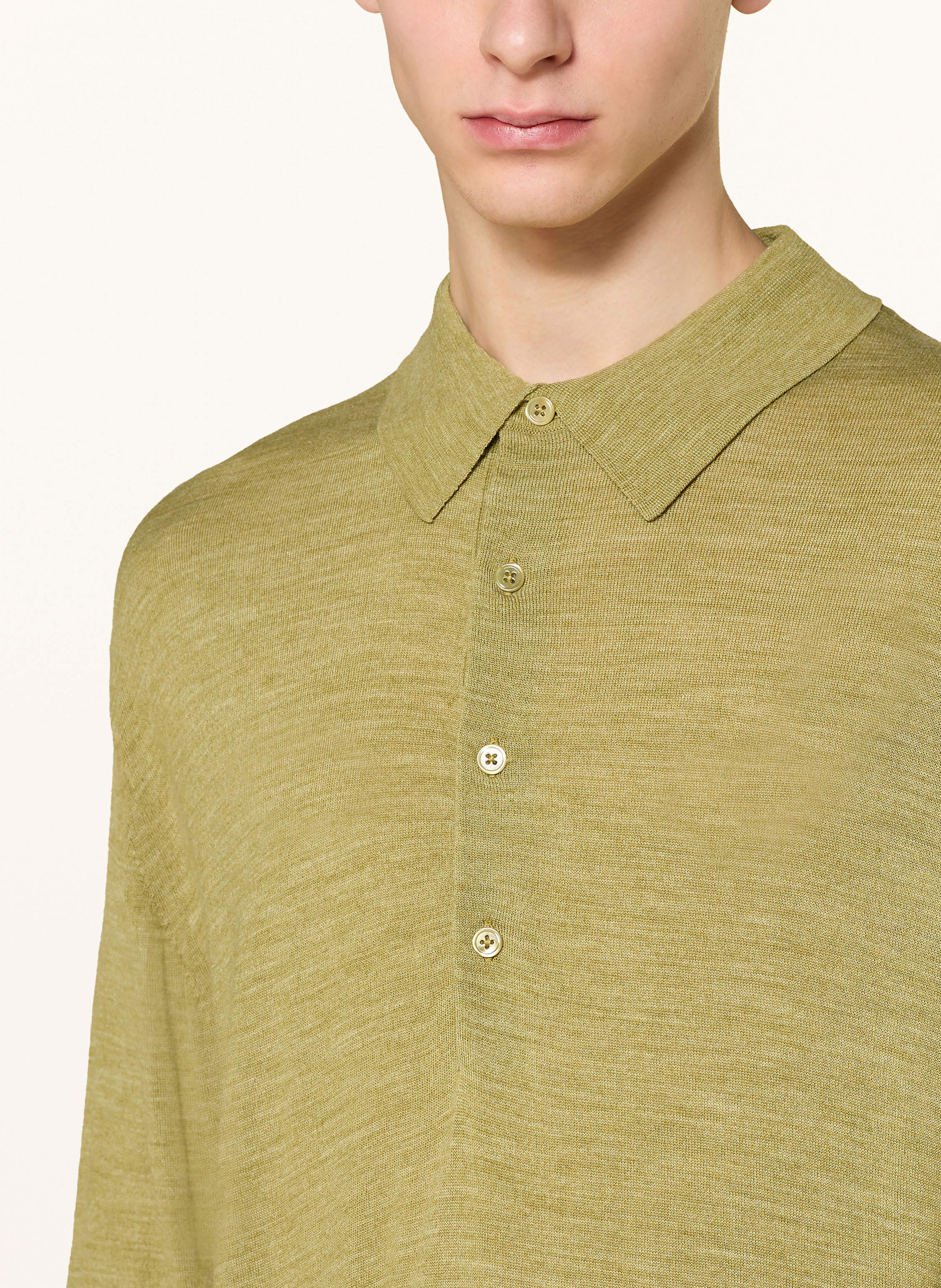 Thumbnail - Nn.07 Strick-Poloshirt Raymond gruen