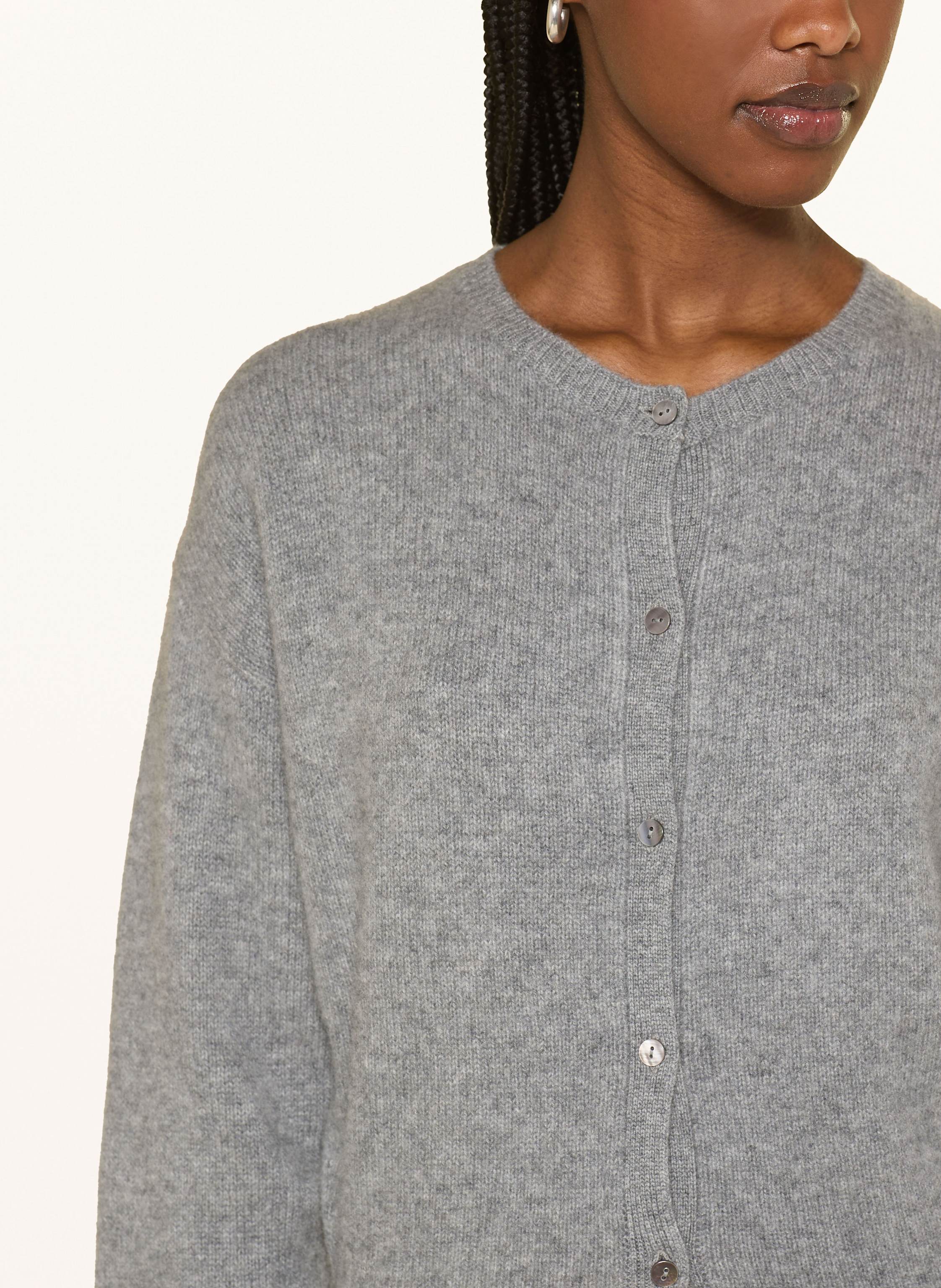 Thumbnail - Almada Label Strickjacke Coco Aus Cashmere grau