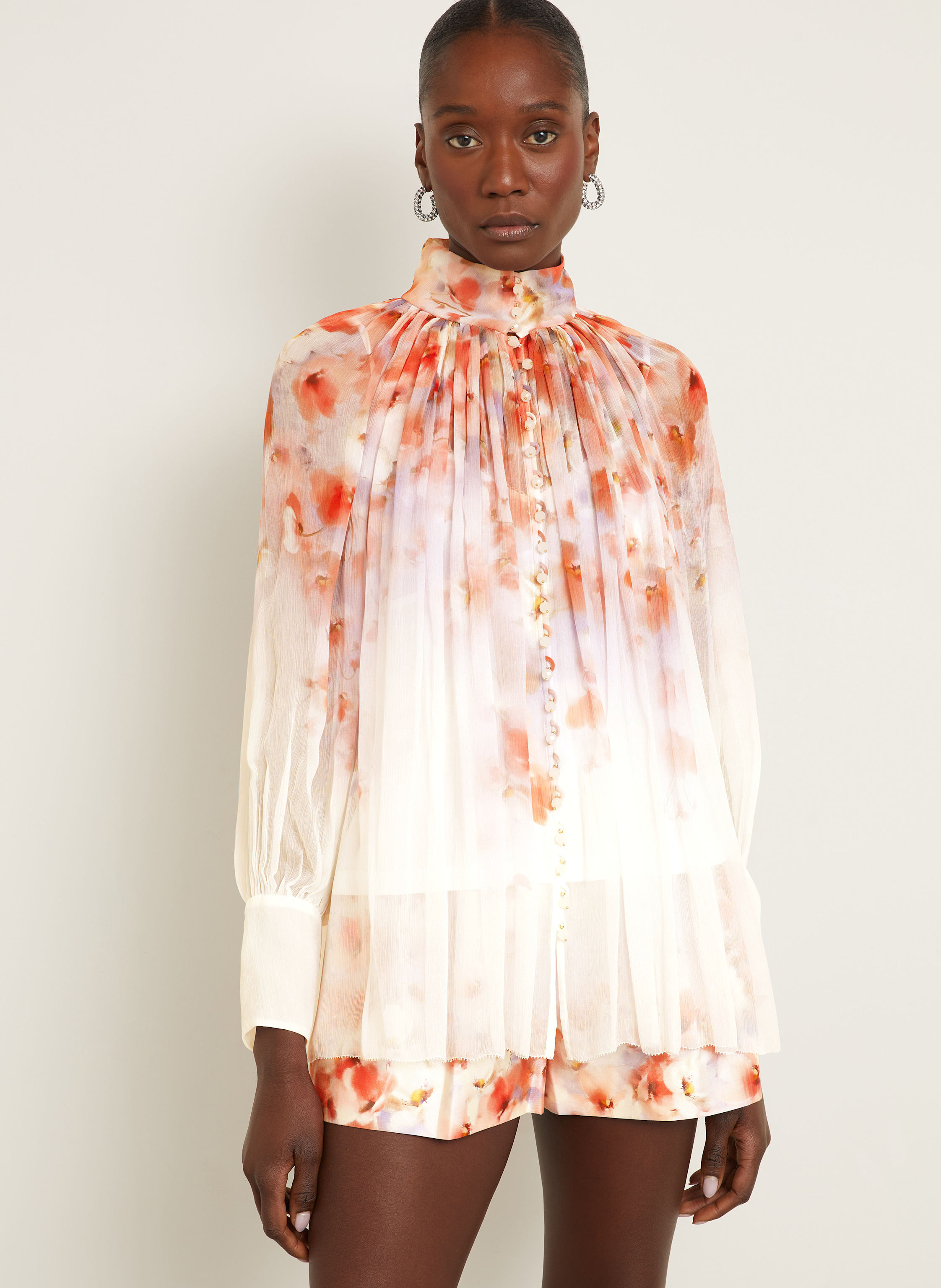 Thumbnail - Zimmermann Bluse Mit Schmuckperlen weiss