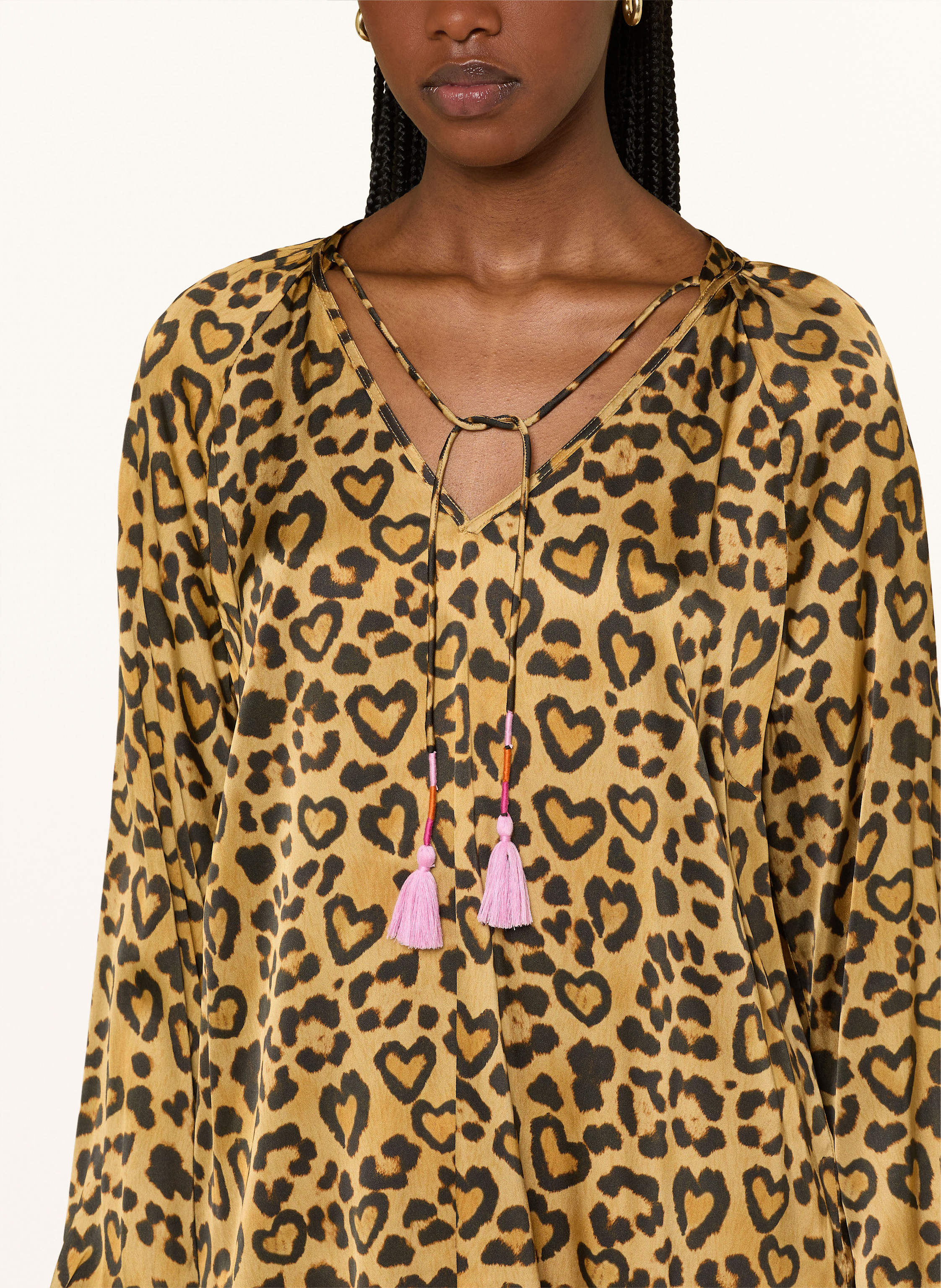 Thumbnail - Grace Blusenshirt Aus Satin braun