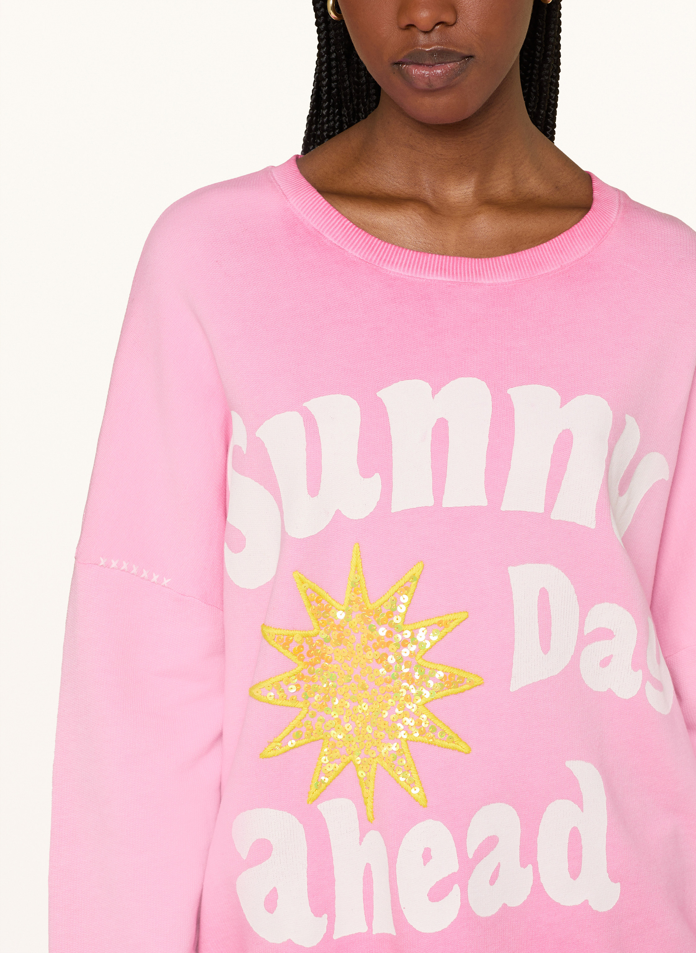 Thumbnail - Grace Sweatshirt Mit Pailletten rosa