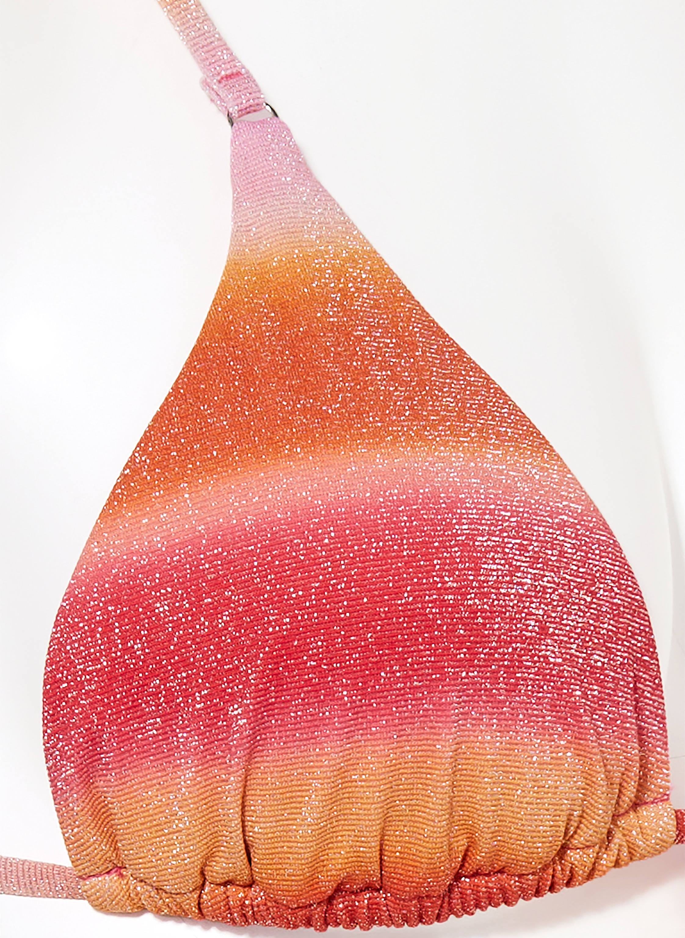 Thumbnail - Seafolly Triangel-Bikini-Top Spectrum Mit Glitzergarn pink