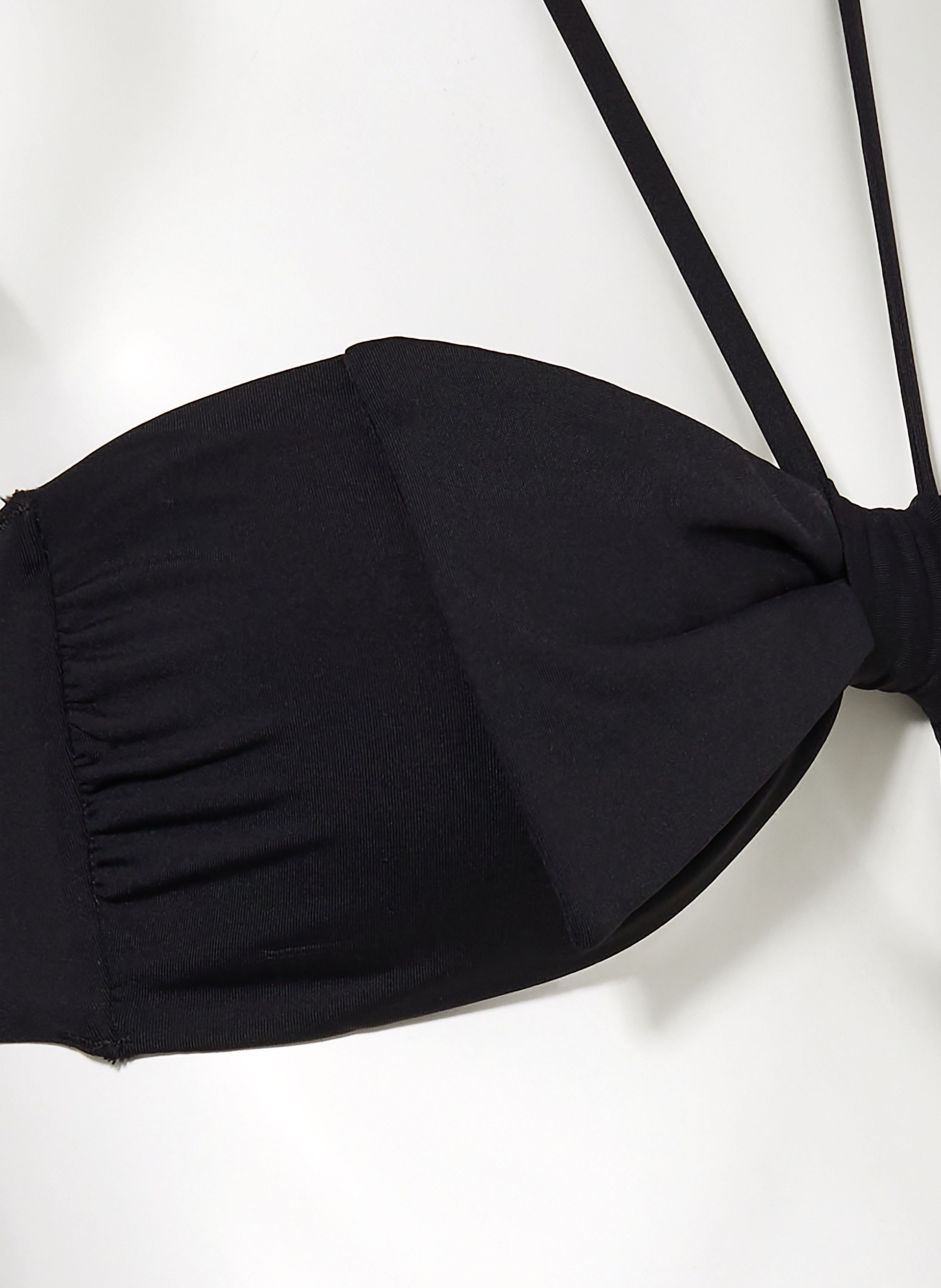 Thumbnail - Seafolly Bandeau-Bikini-Top Beau Bow schwarz