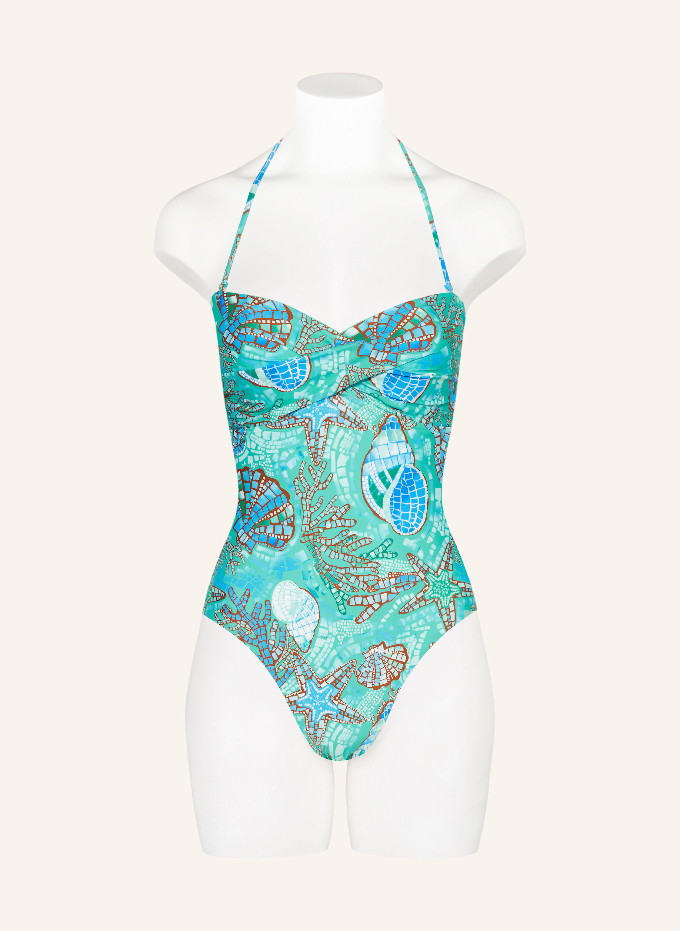 Thumbnail - Seafolly Bandeau-Badeanzug La Mer blau