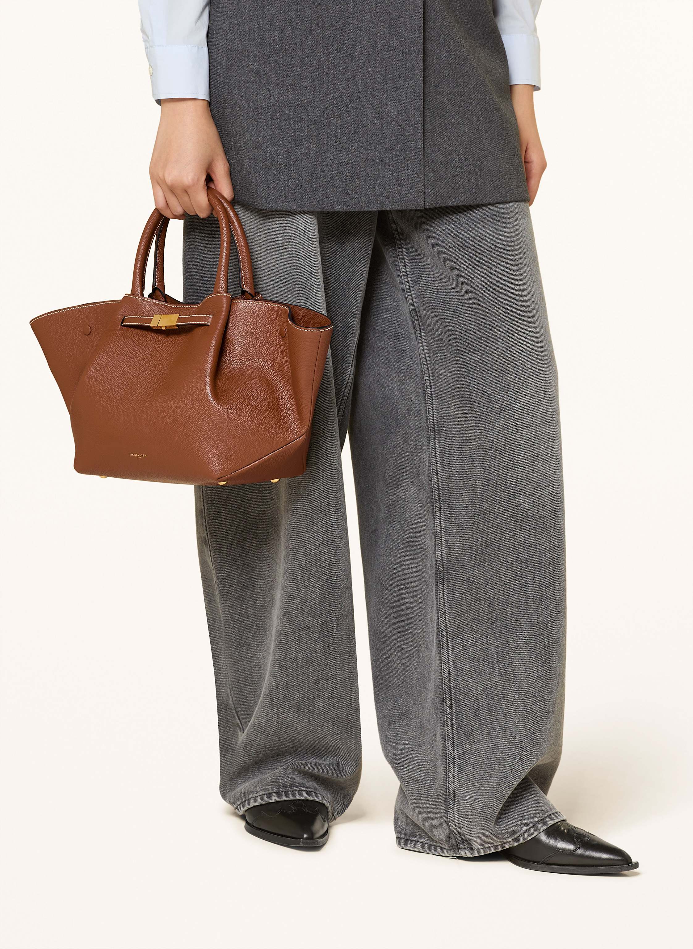 Thumbnail - Demellier Handtasche Midi New York braun