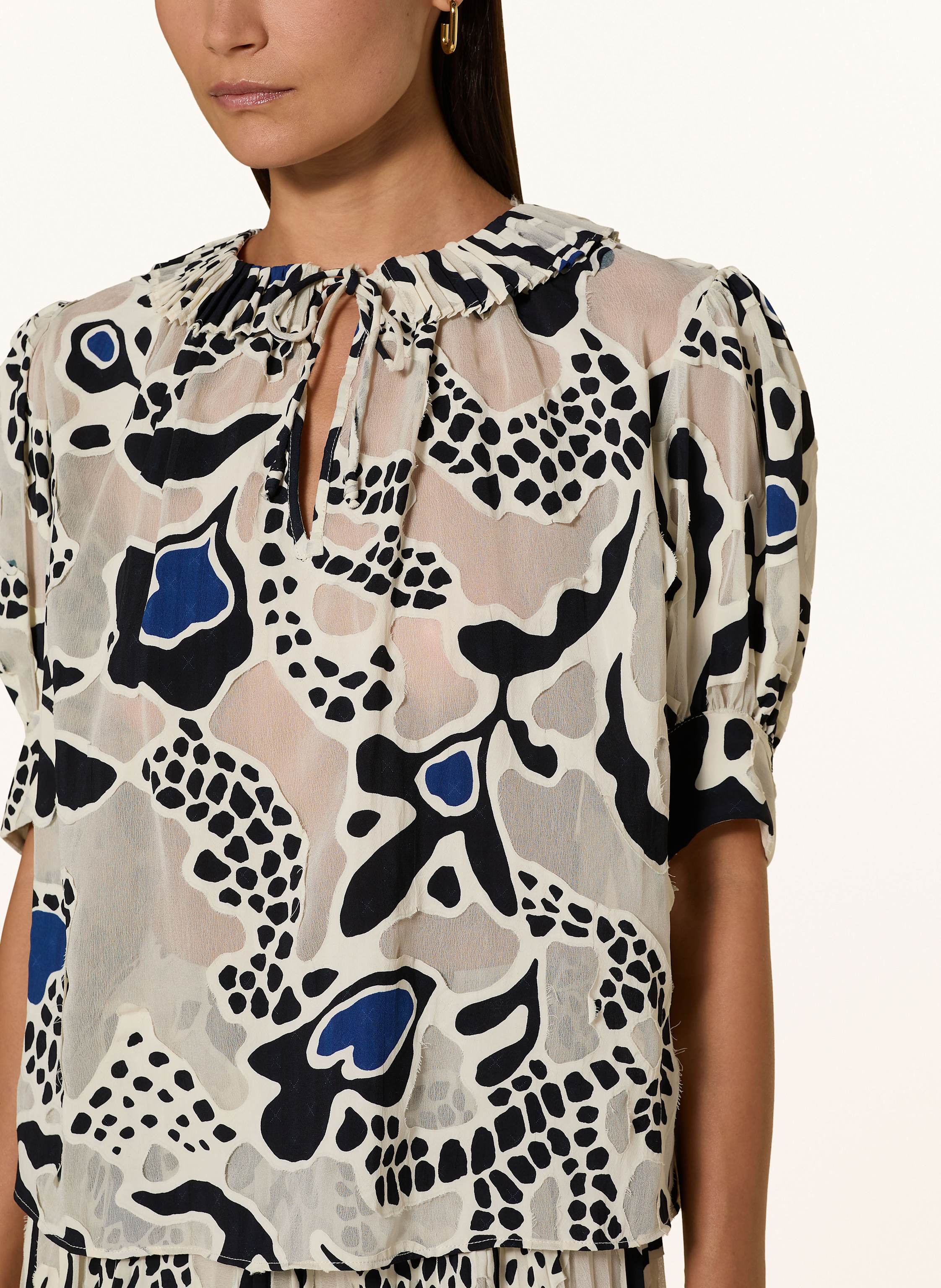 Thumbnail - Ulla Johnson Blusenshirt Marcella Mit Rüschen weiss