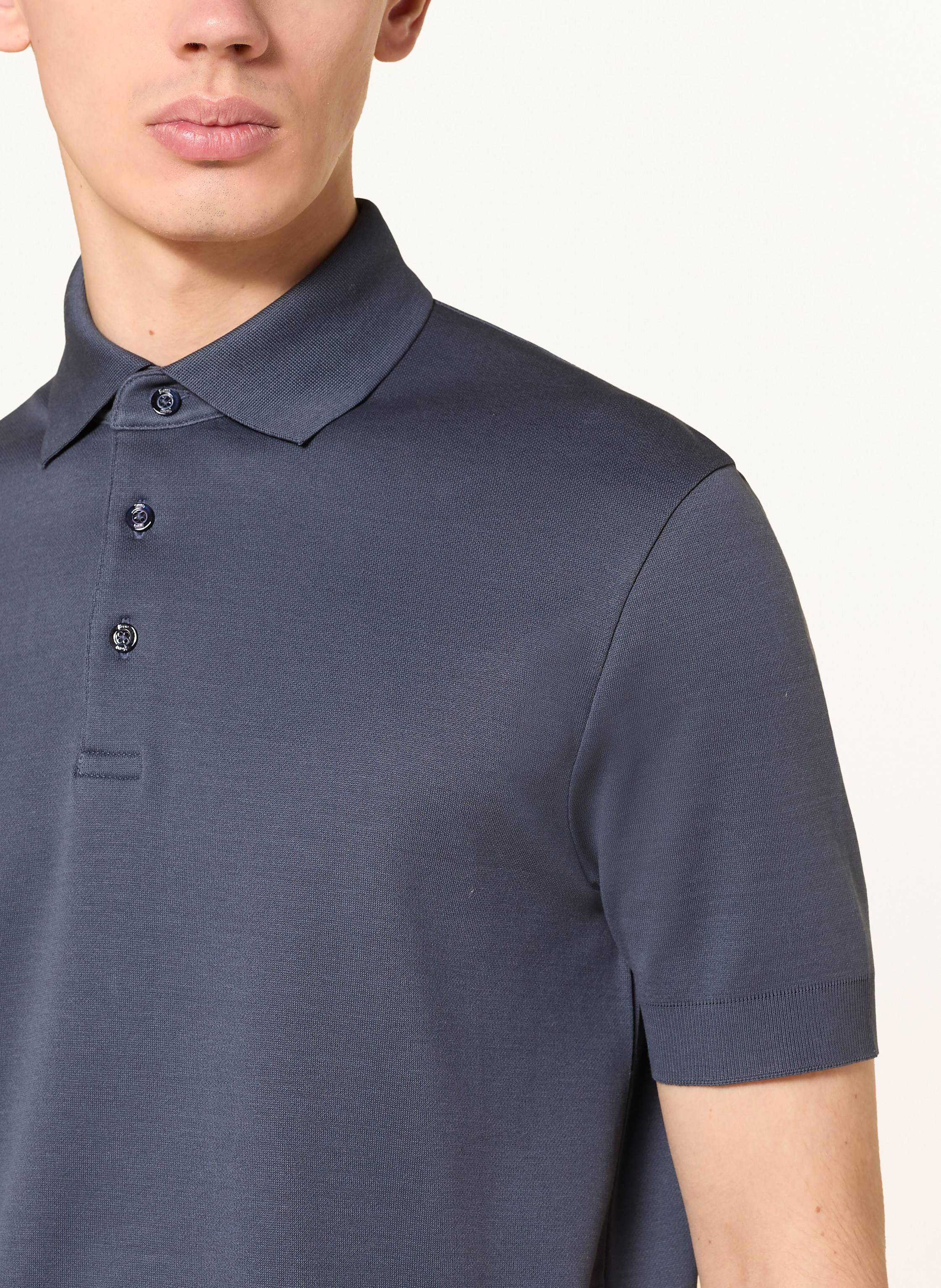 Thumbnail - Herno Jersey-Poloshirt blau