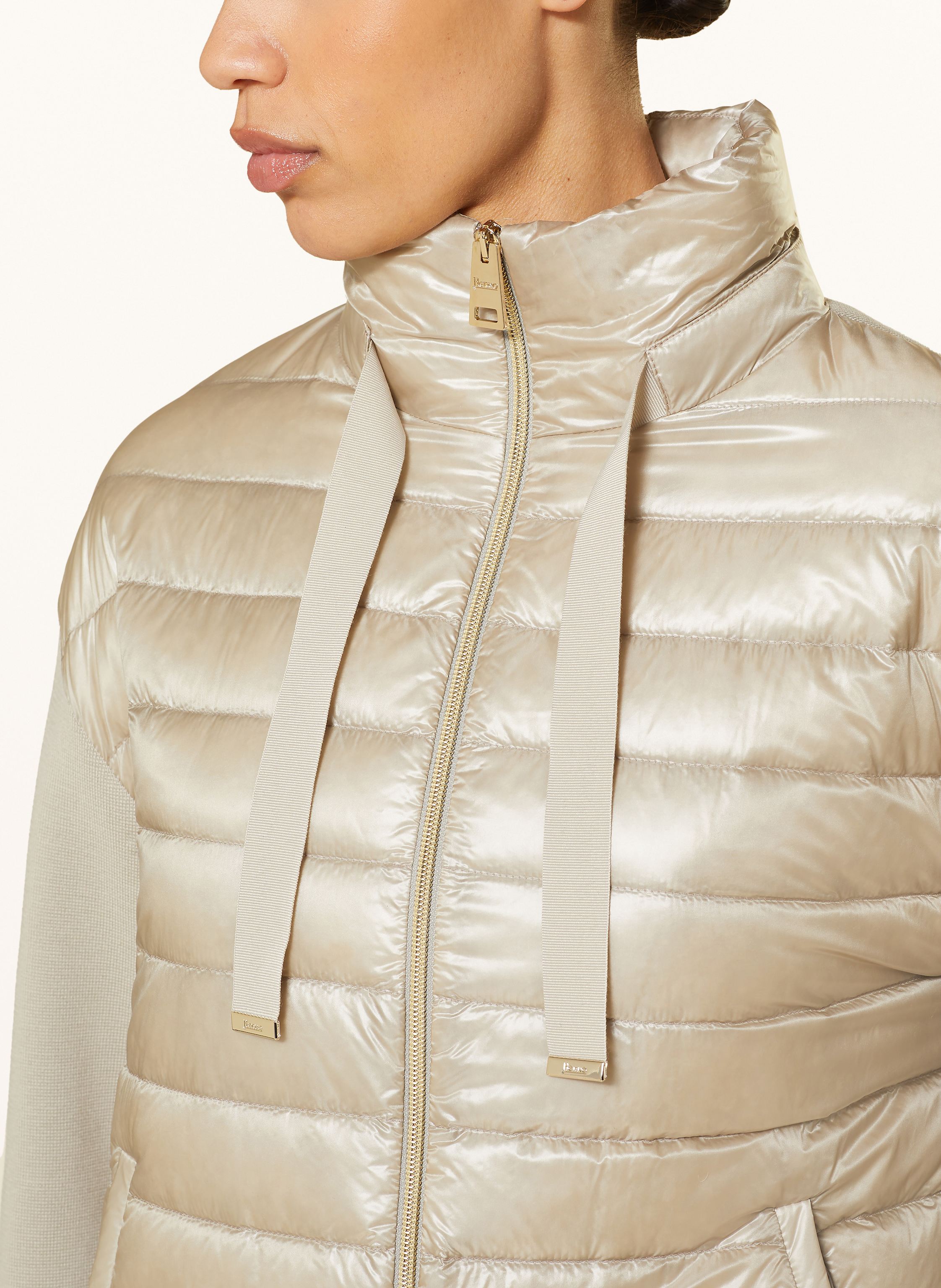Thumbnail - Herno Daunenjacke Im Materialmix beige