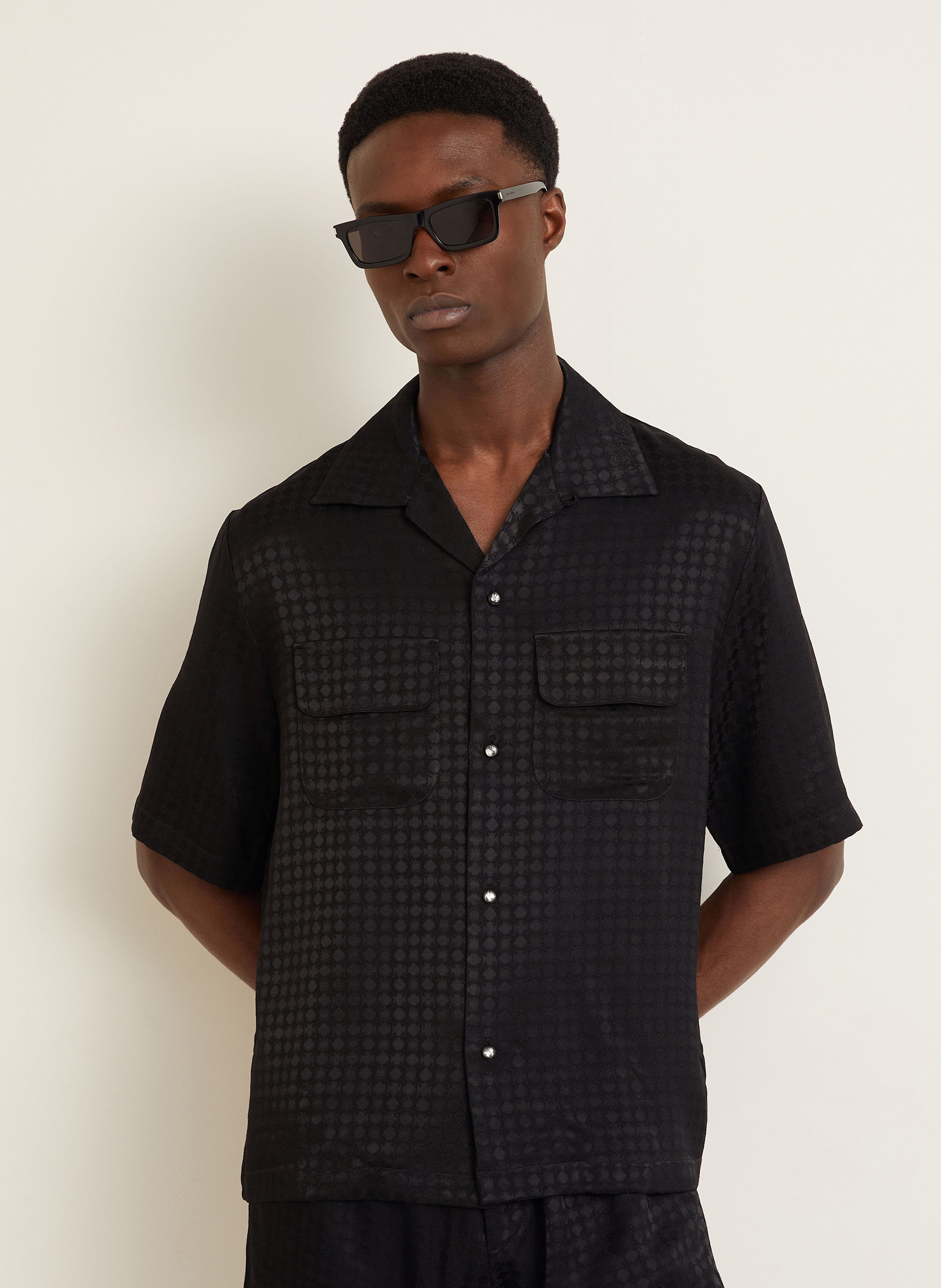 Thumbnail - Amiri Resorthemd Comfort Fit schwarz