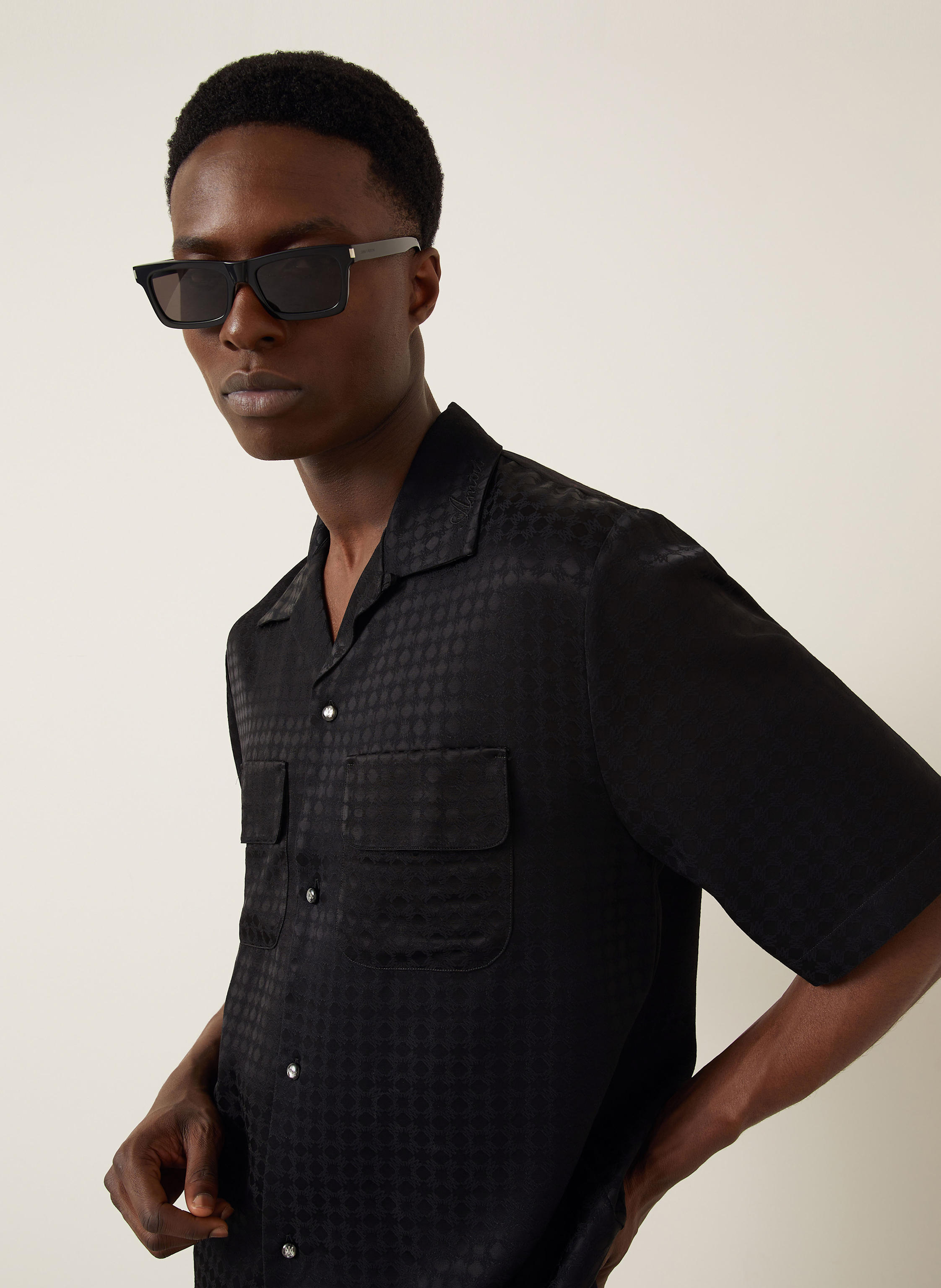 Thumbnail - Amiri Resorthemd Comfort Fit schwarz