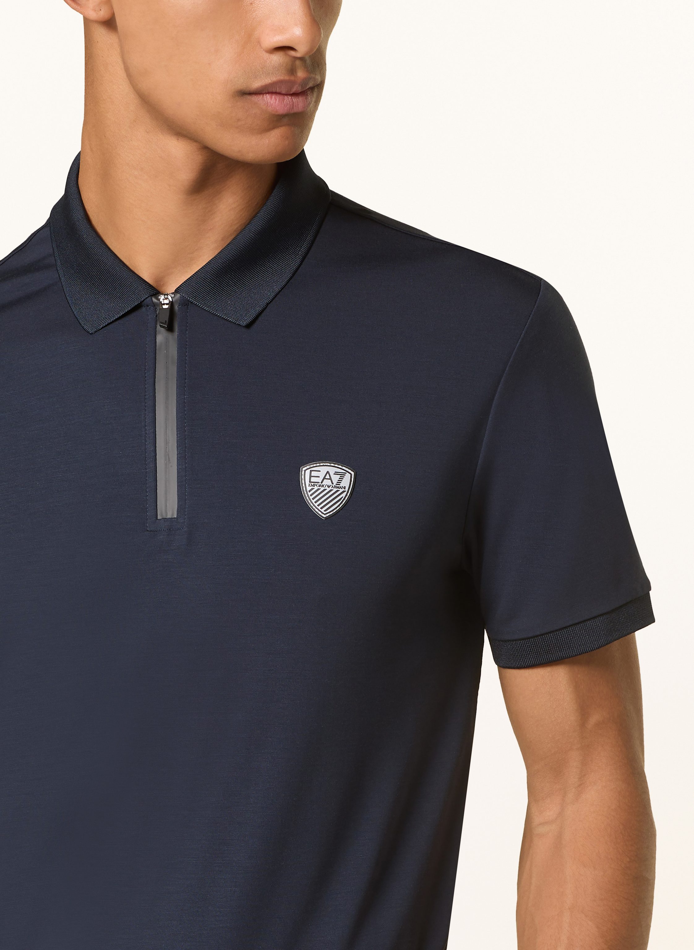 Thumbnail - ea7 Emporio Armani Funktions-Poloshirt Train Premium blau