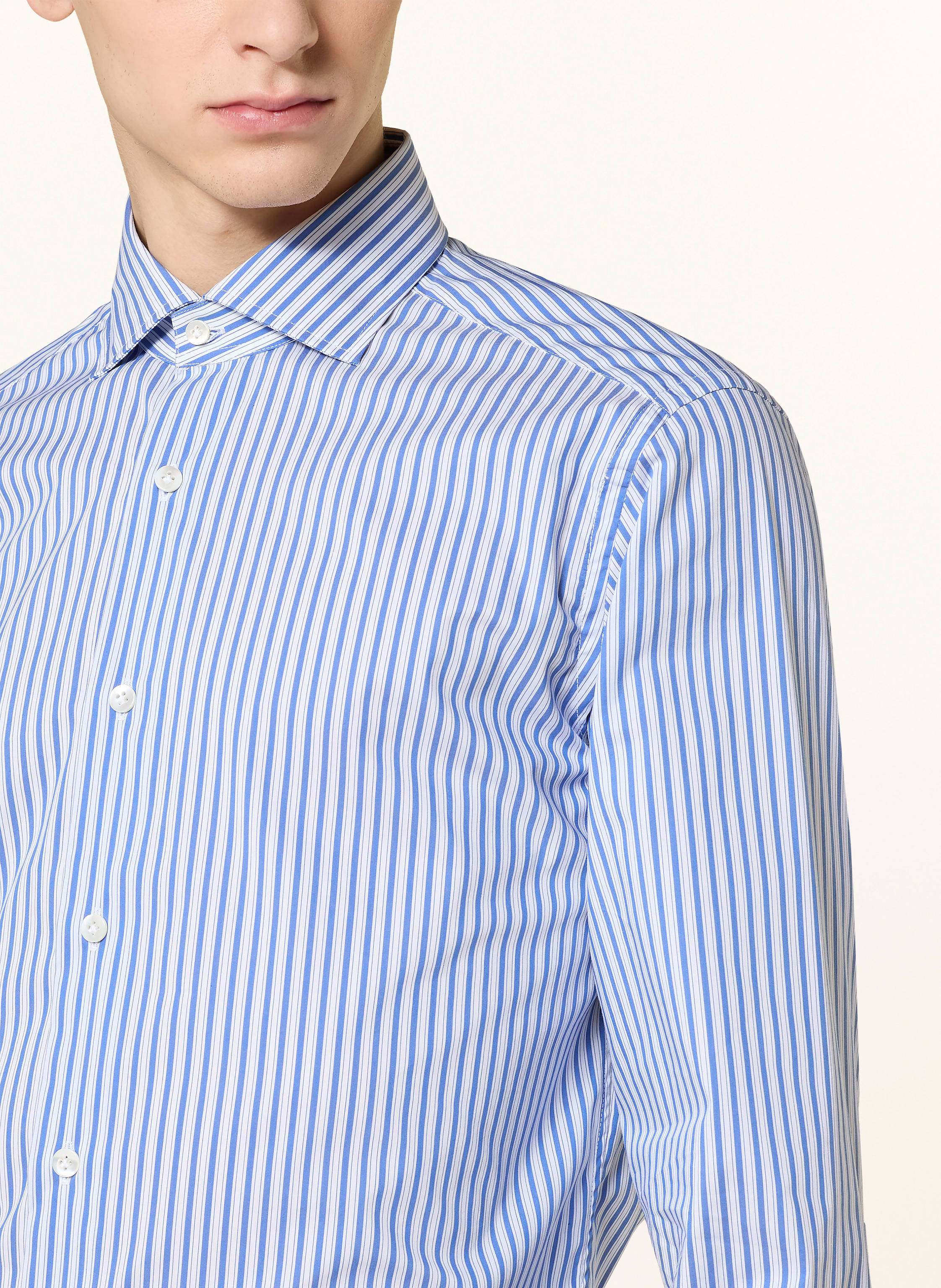 Thumbnail - Tintoria Mattei Hemd Regular Fit blau