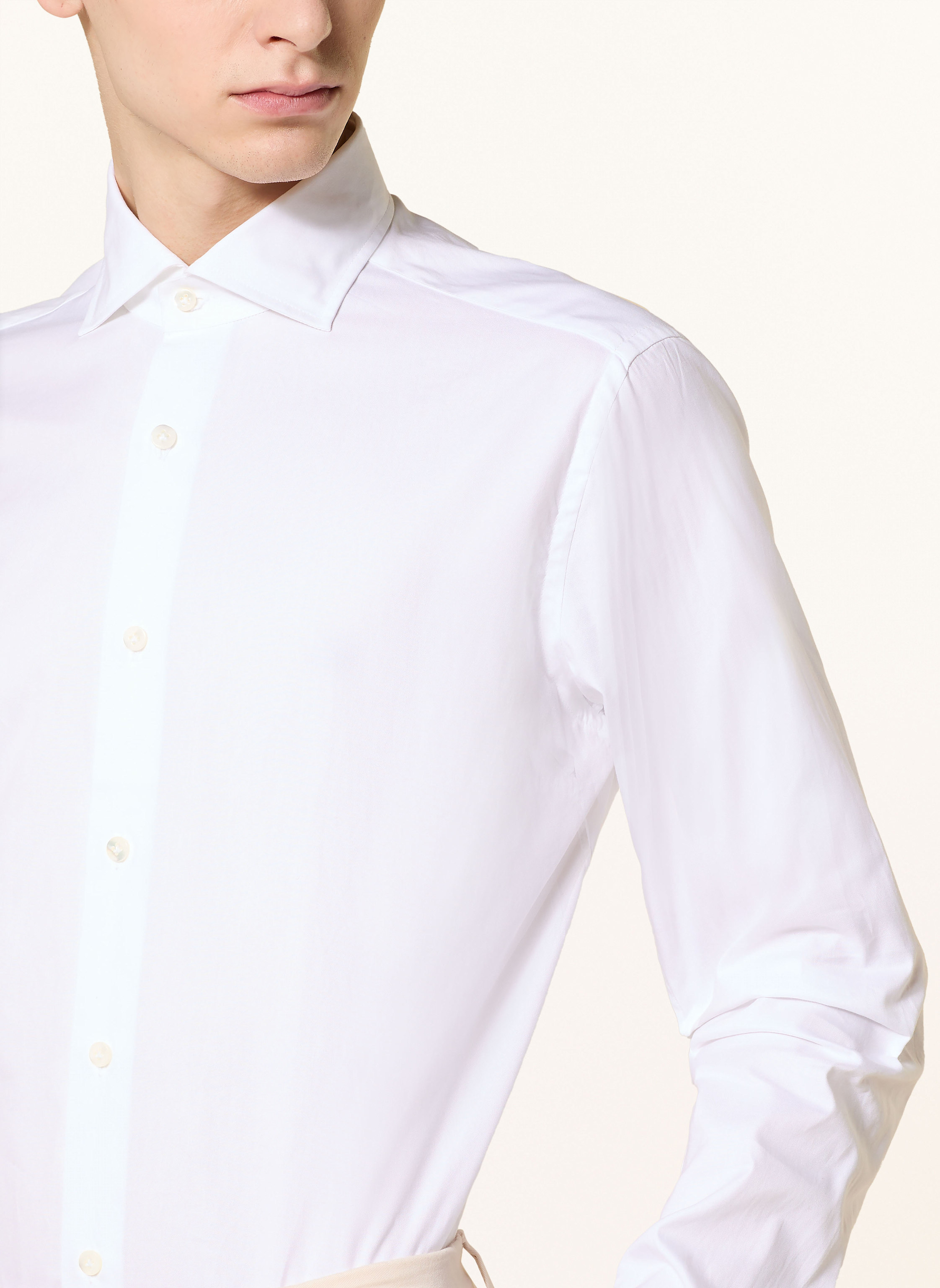 Thumbnail - Tintoria Mattei Hemd Regular Fit weiss