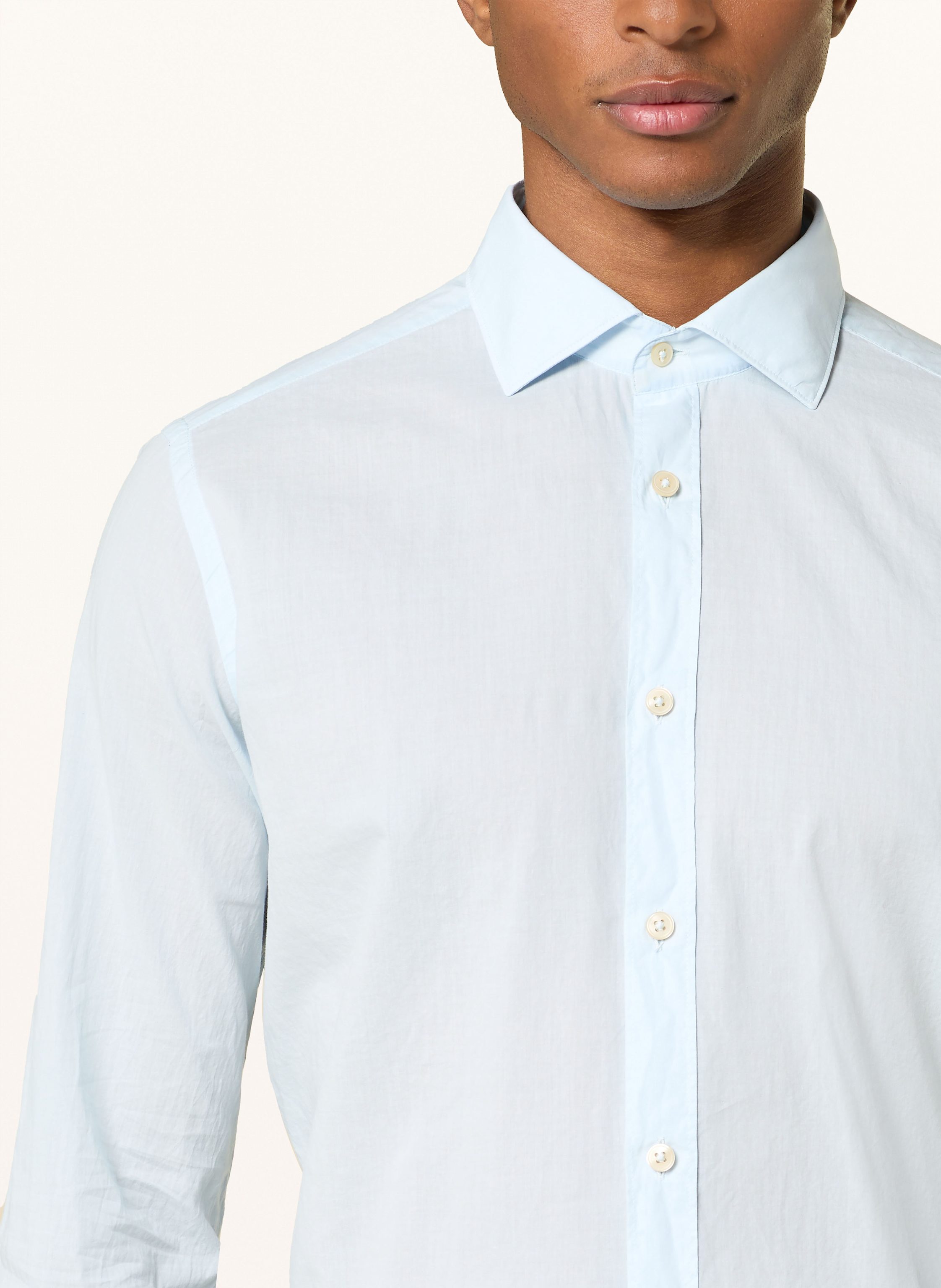 Thumbnail - Tintoria Mattei Hemd Comfort Fit blau