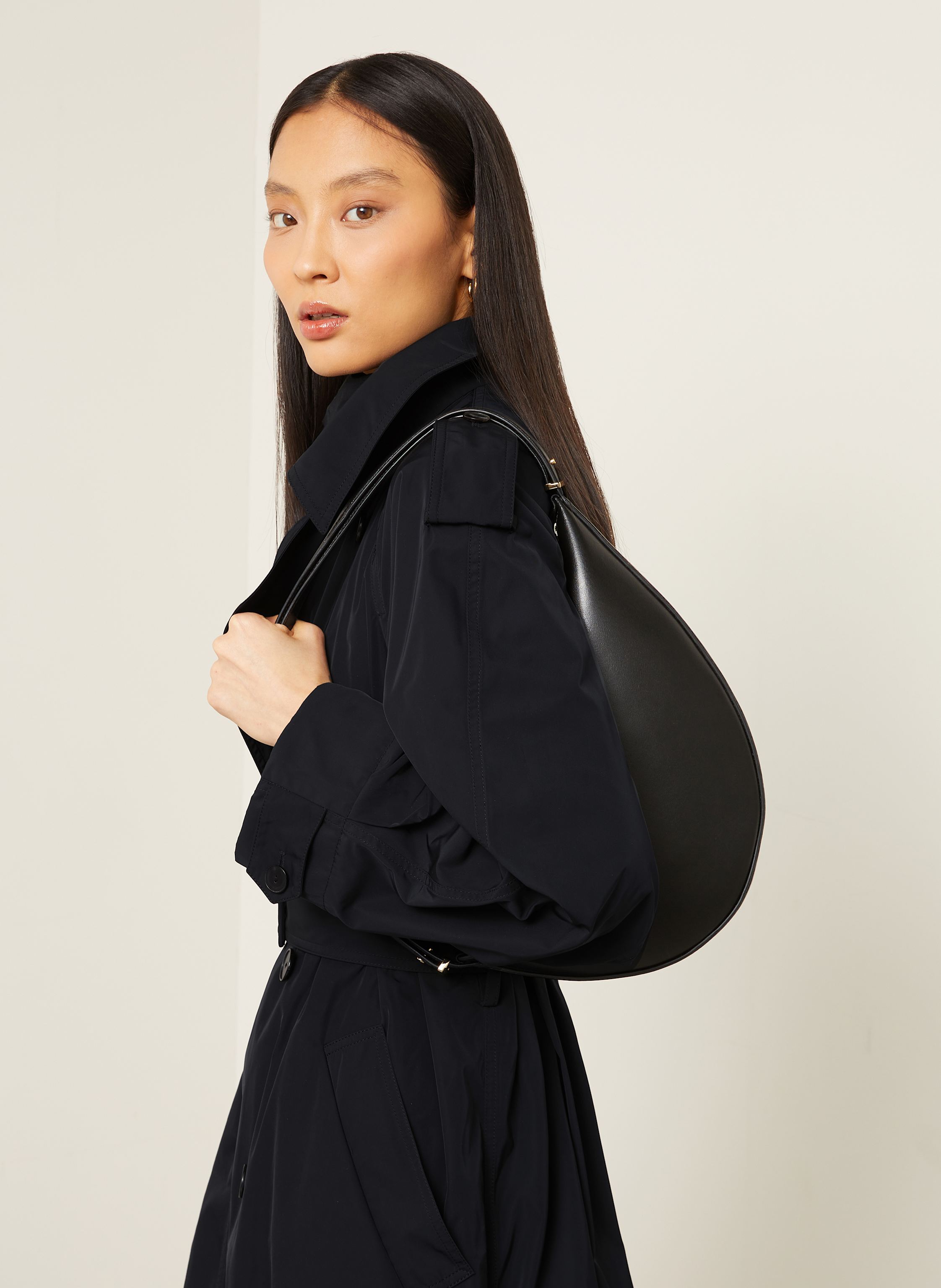 Thumbnail - Gauchere Trenchcoat schwarz
