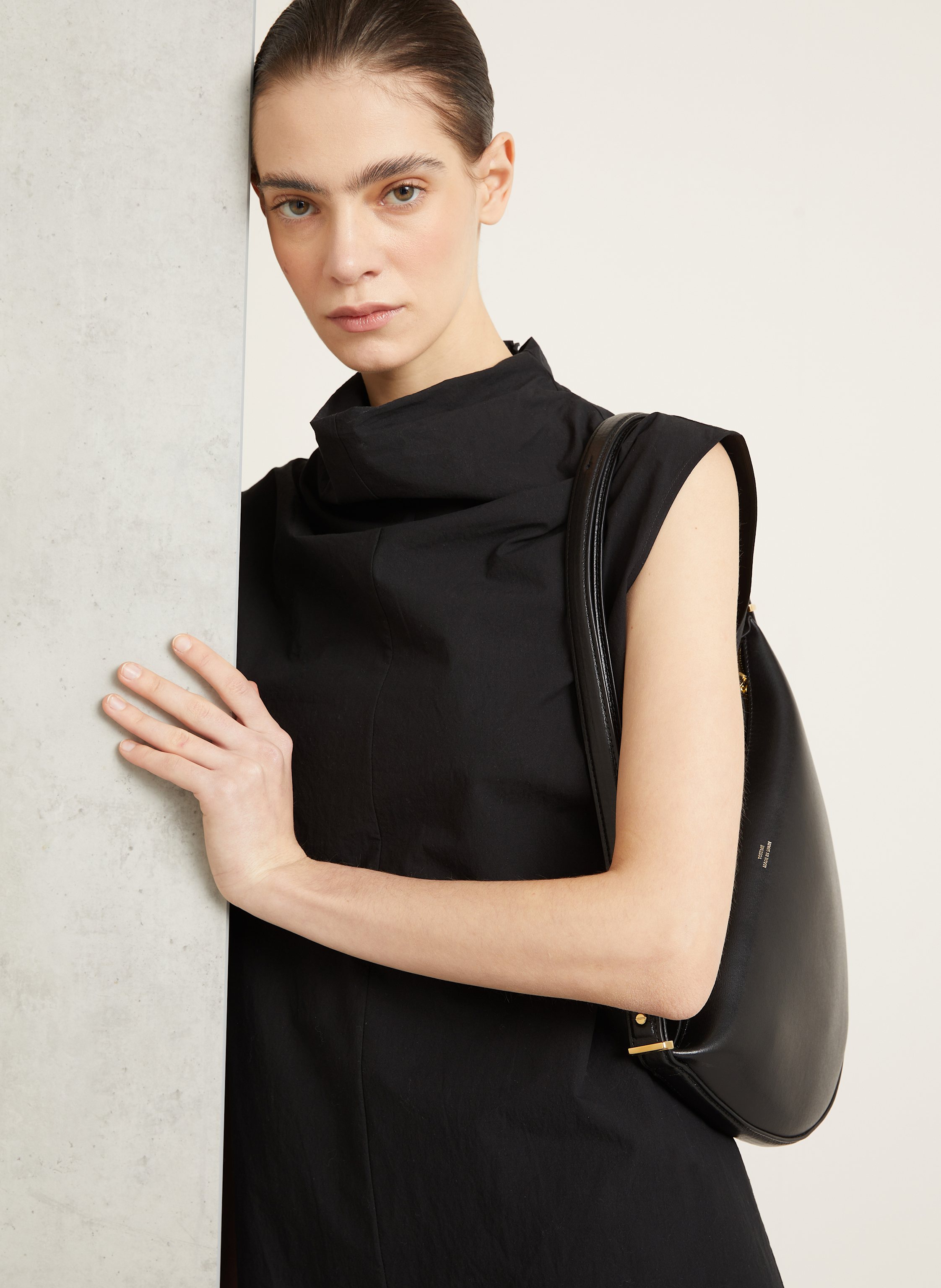 Thumbnail - Gauchere Kleid schwarz