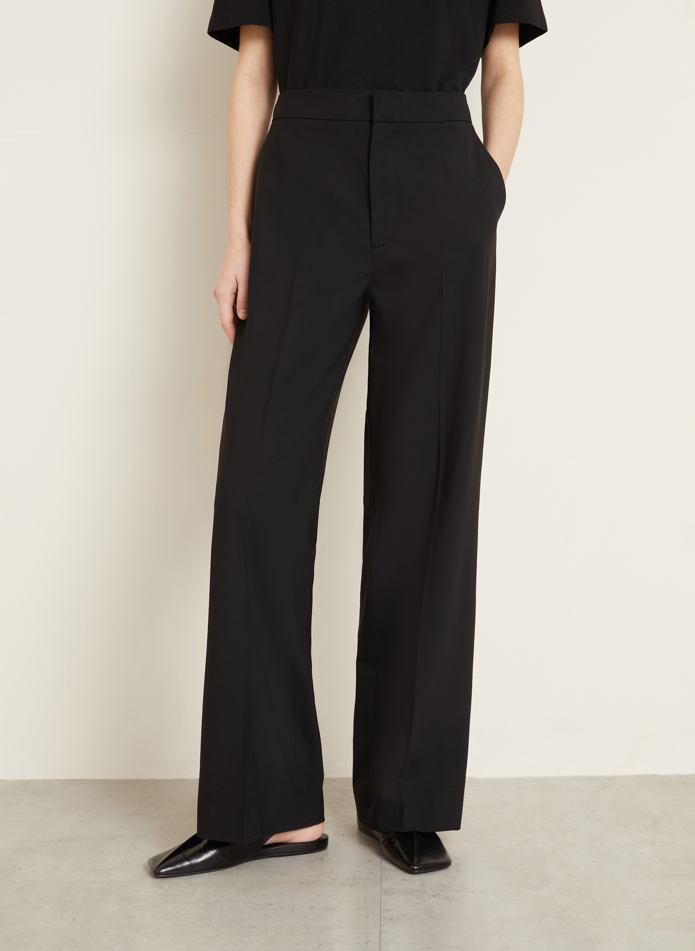 Thumbnail - Gauchere Marlenehose schwarz