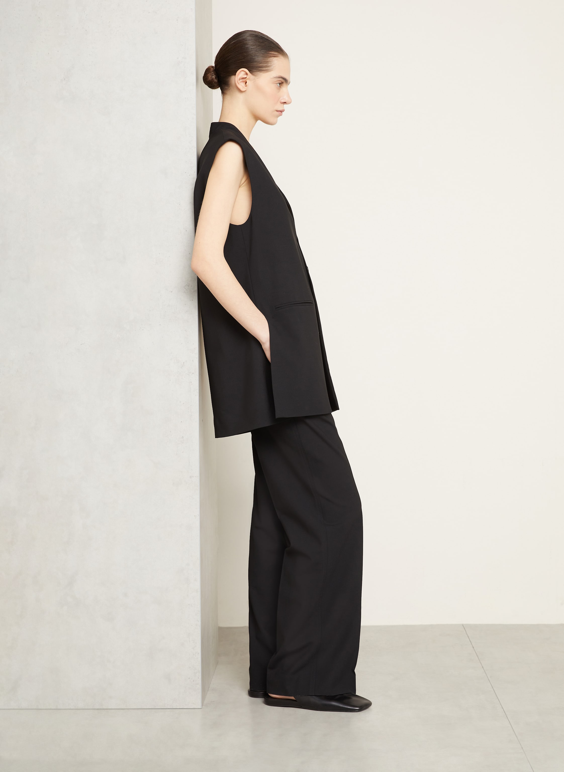 Thumbnail - Gauchere Marlenehose schwarz