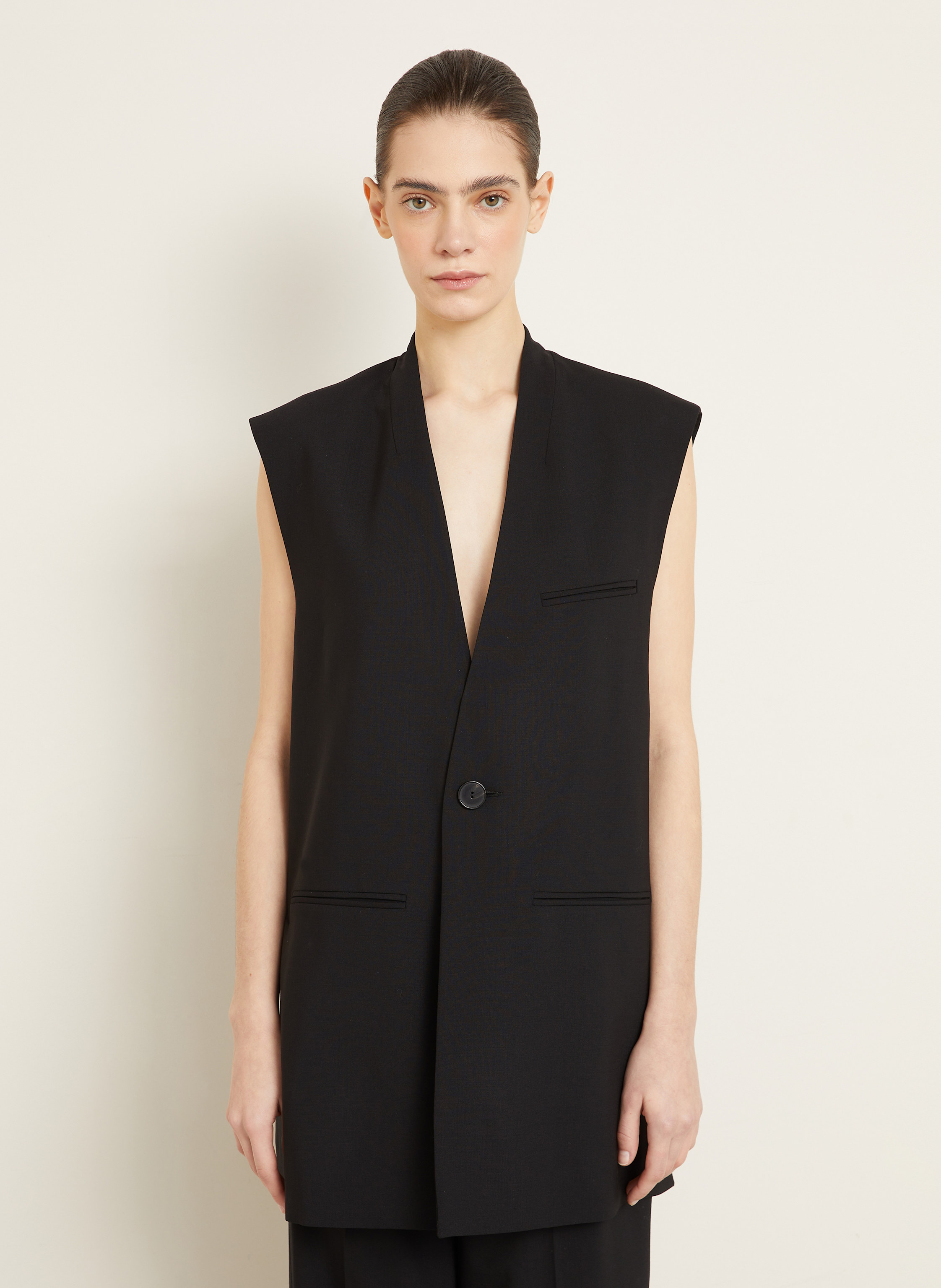 Thumbnail - Gauchere Blazerweste schwarz